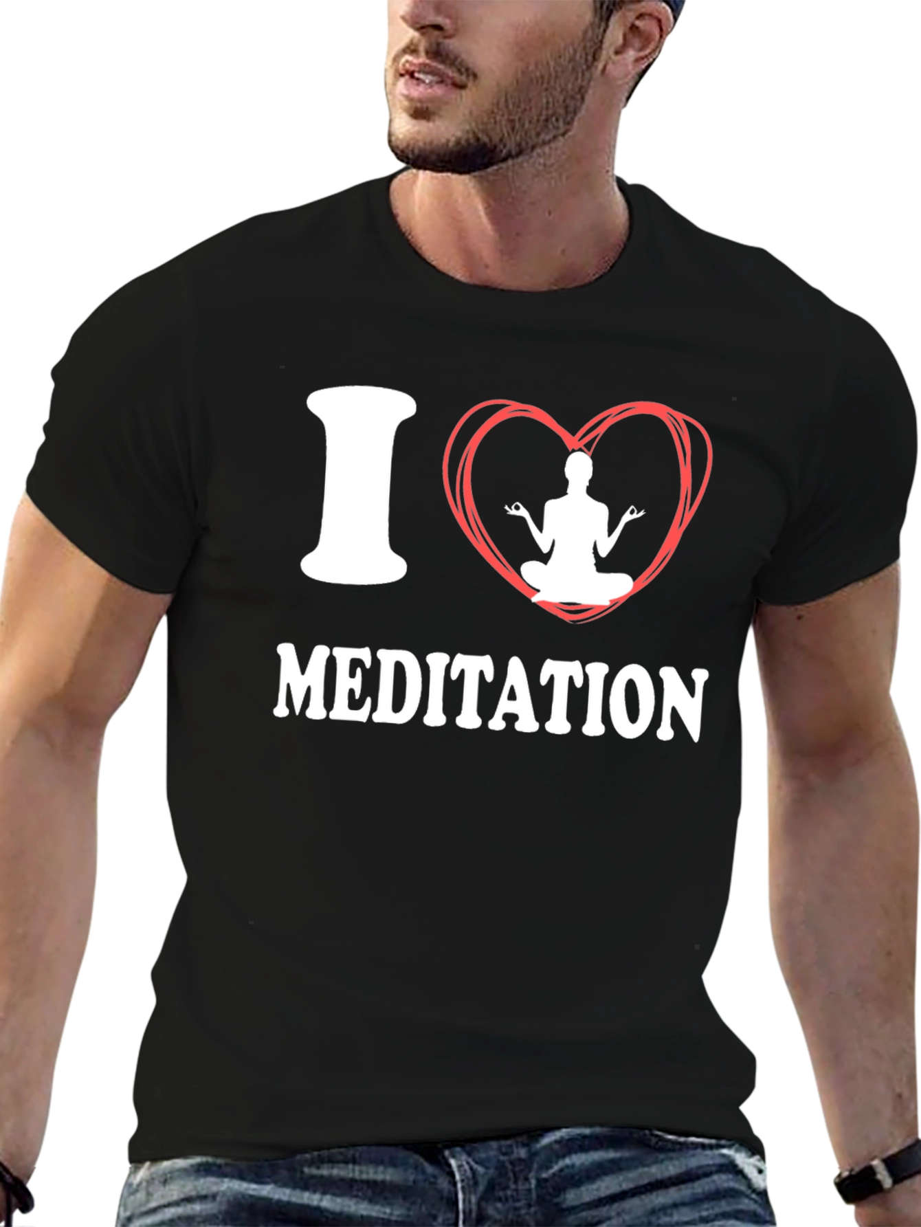 I Love Meditation Graphic T-Shirt - Unisex