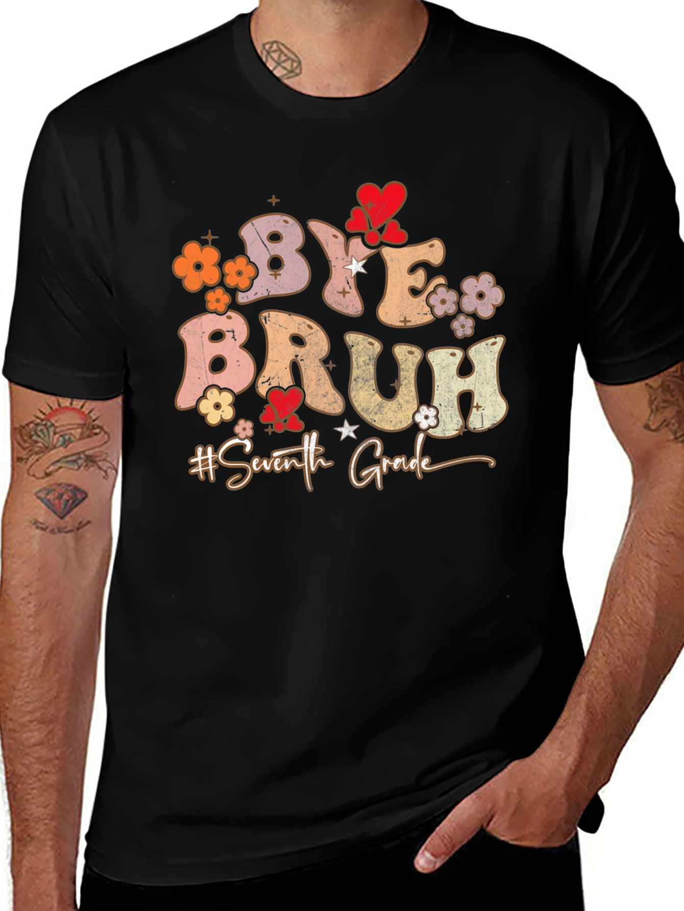 Bye Bruh 7th Grade Graduation T-Shirt