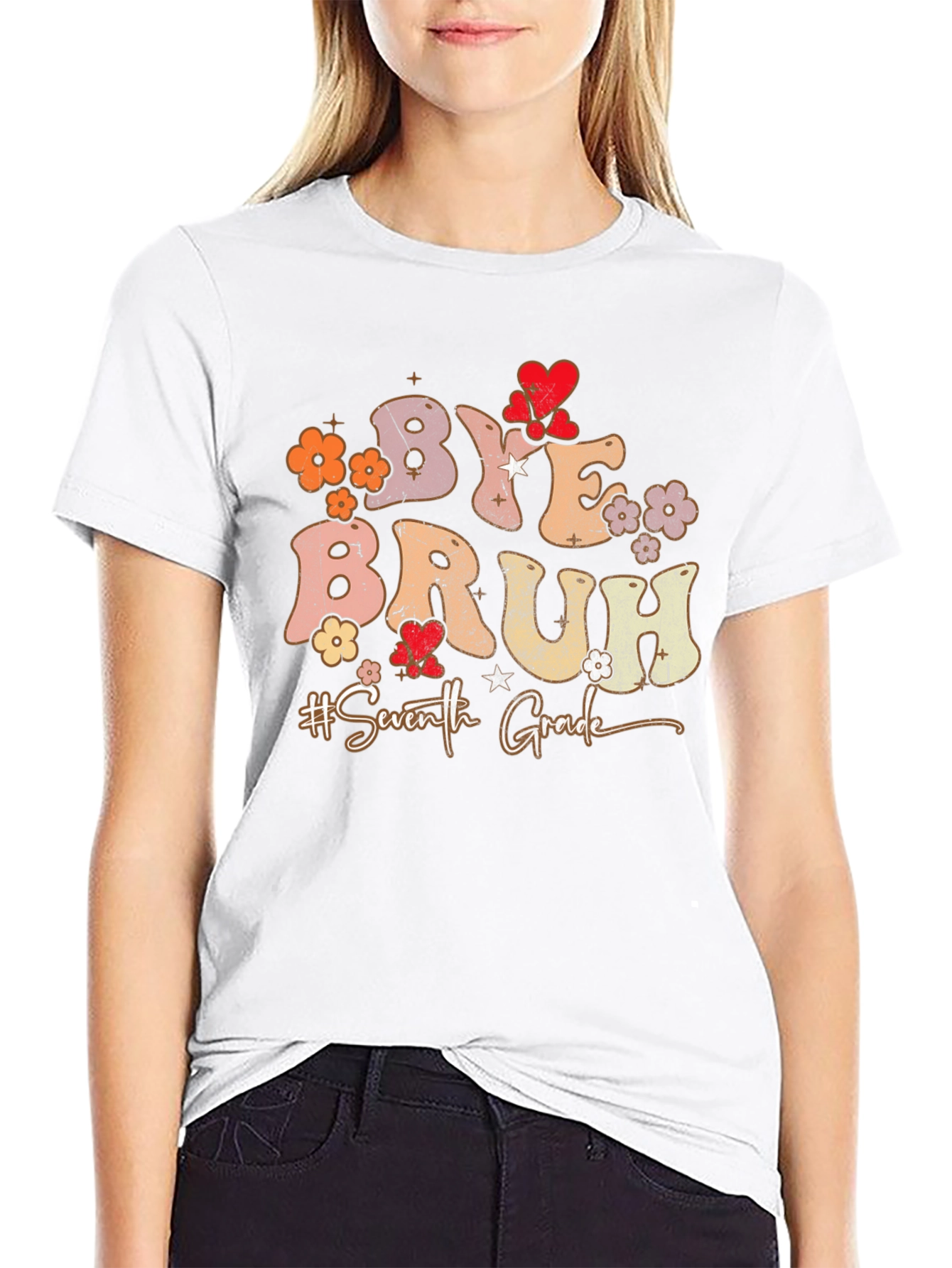 Bye Bruh 7th Grade Graduation T-Shirt