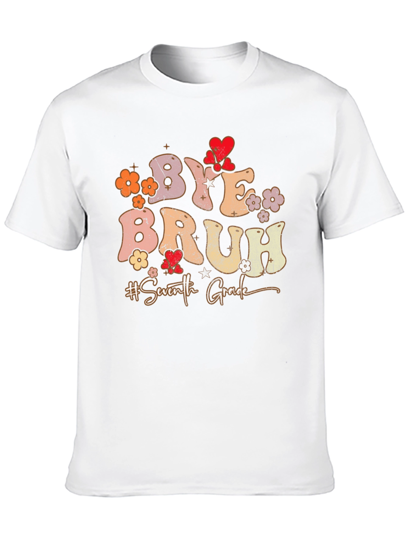 Bye Bruh 7th Grade Graduation T-Shirt