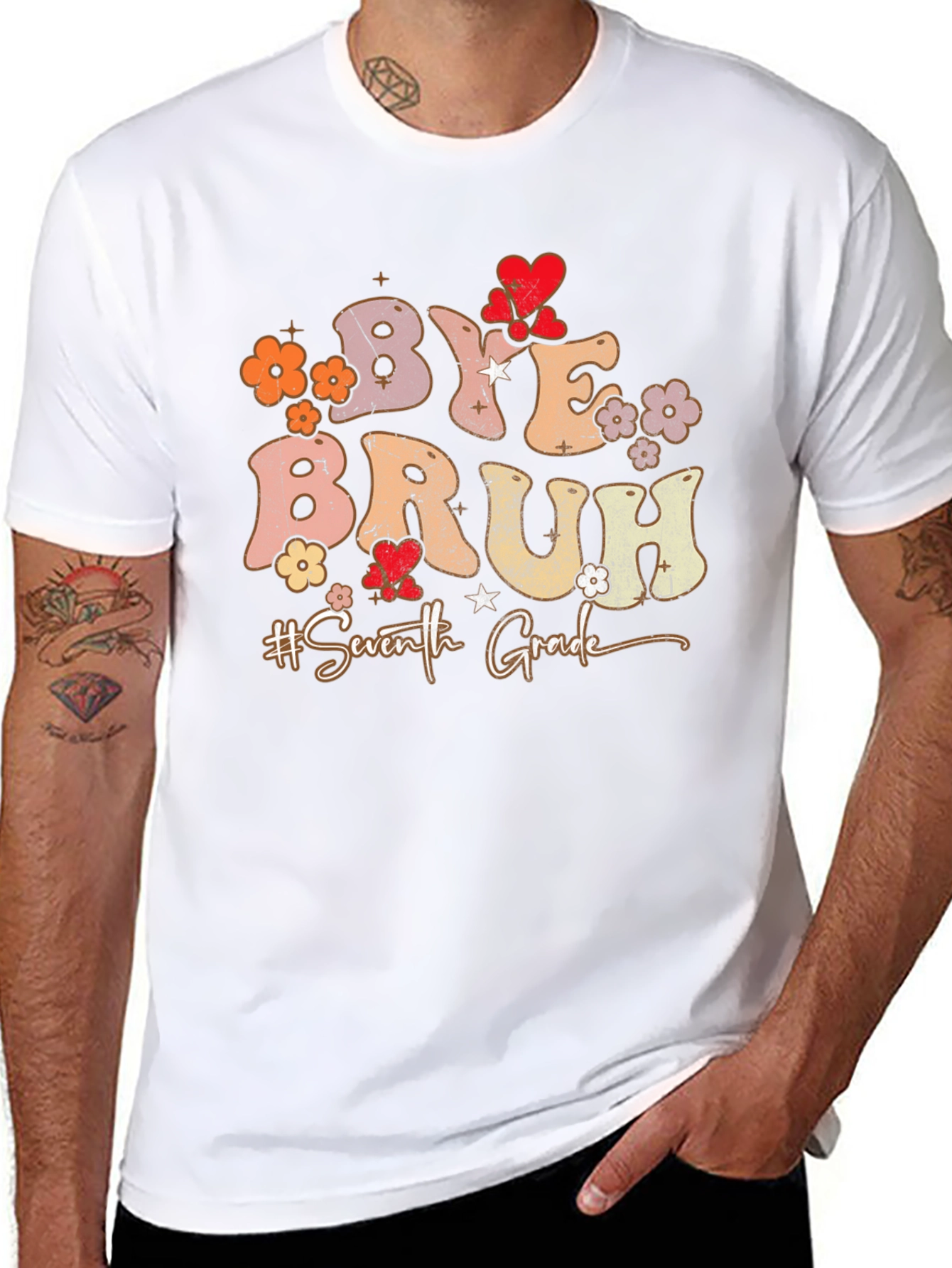Bye Bruh 7th Grade Graduation T-Shirt