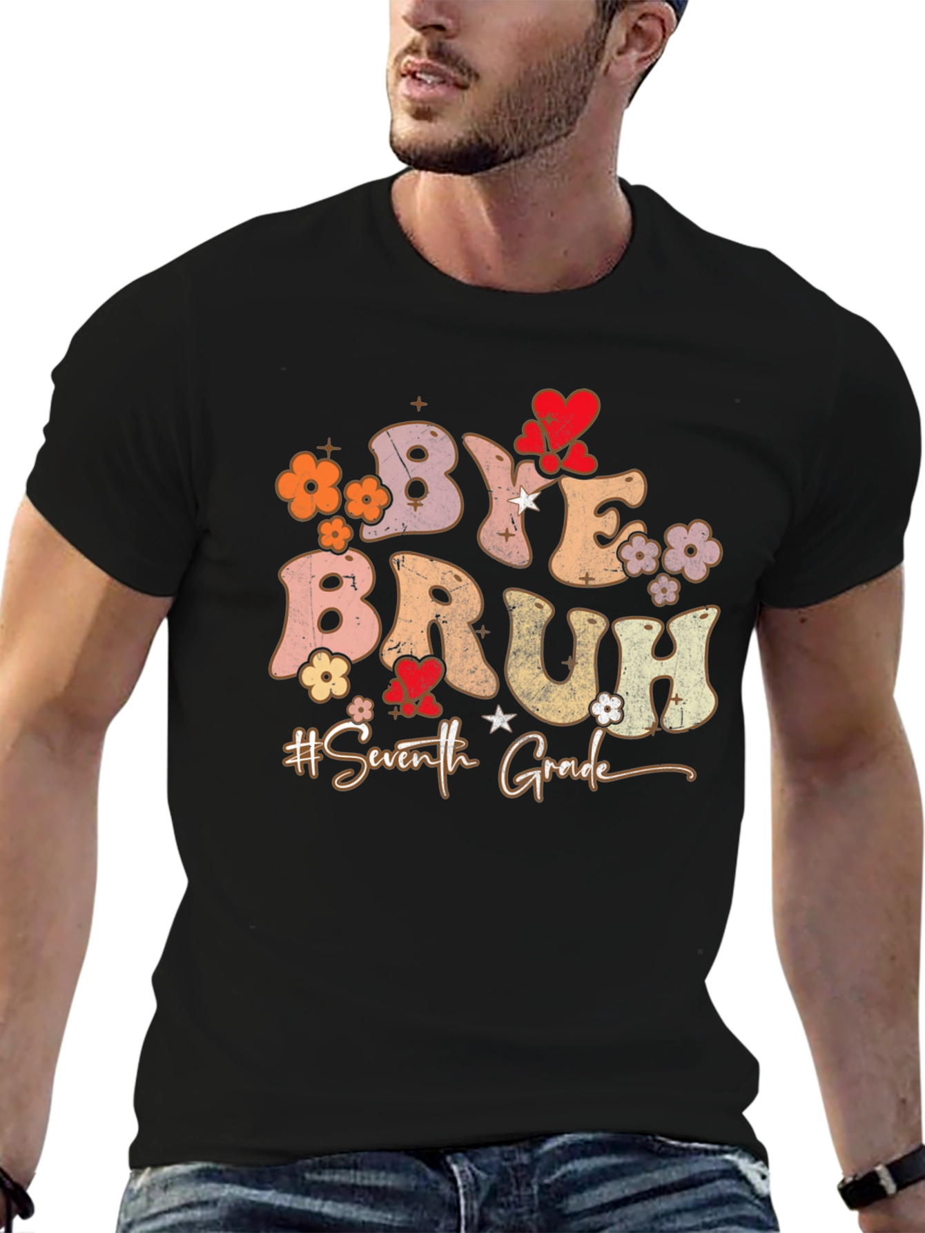 Bye Bruh 7th Grade Graduation T-Shirt
