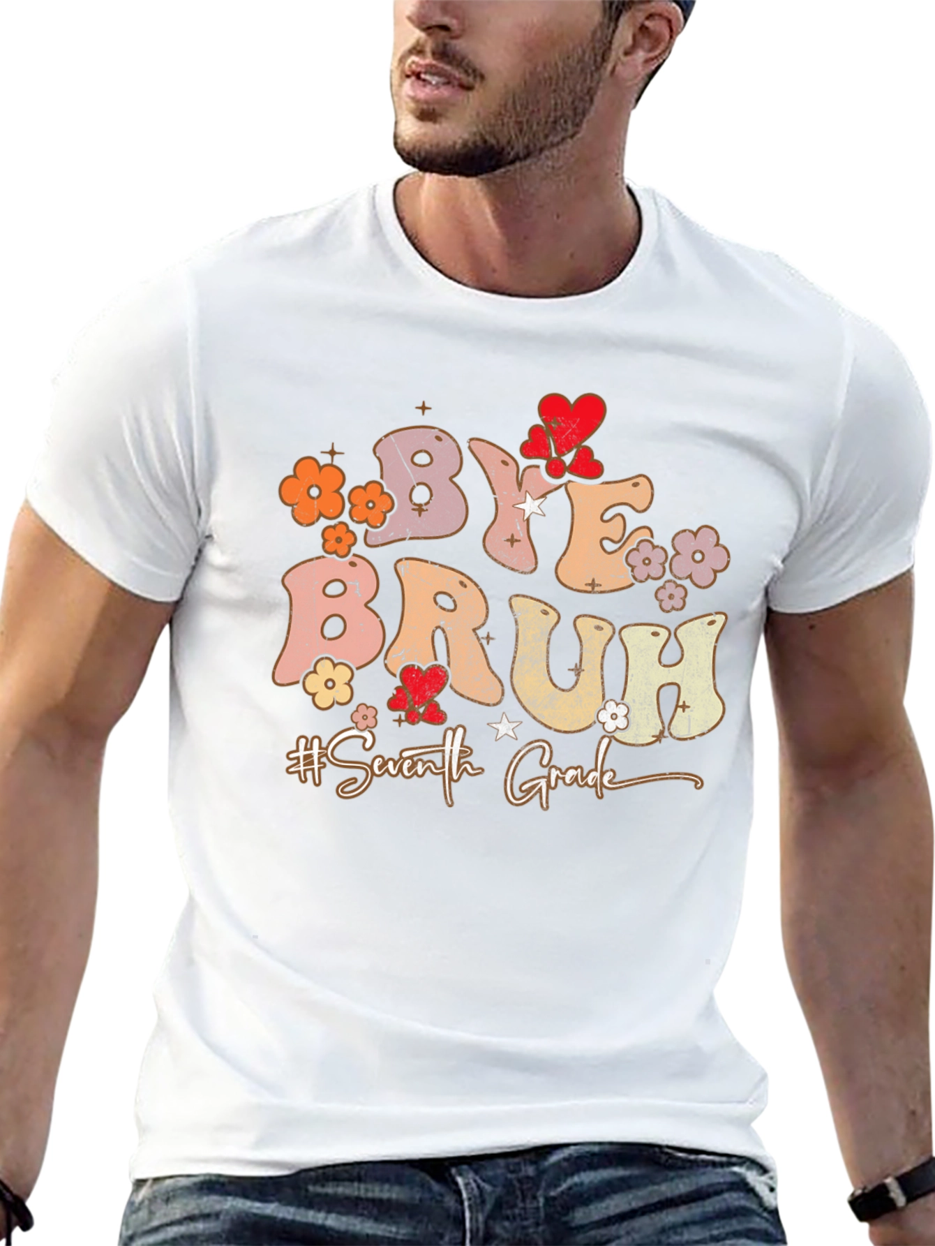 Bye Bruh 7th Grade Graduation T-Shirt