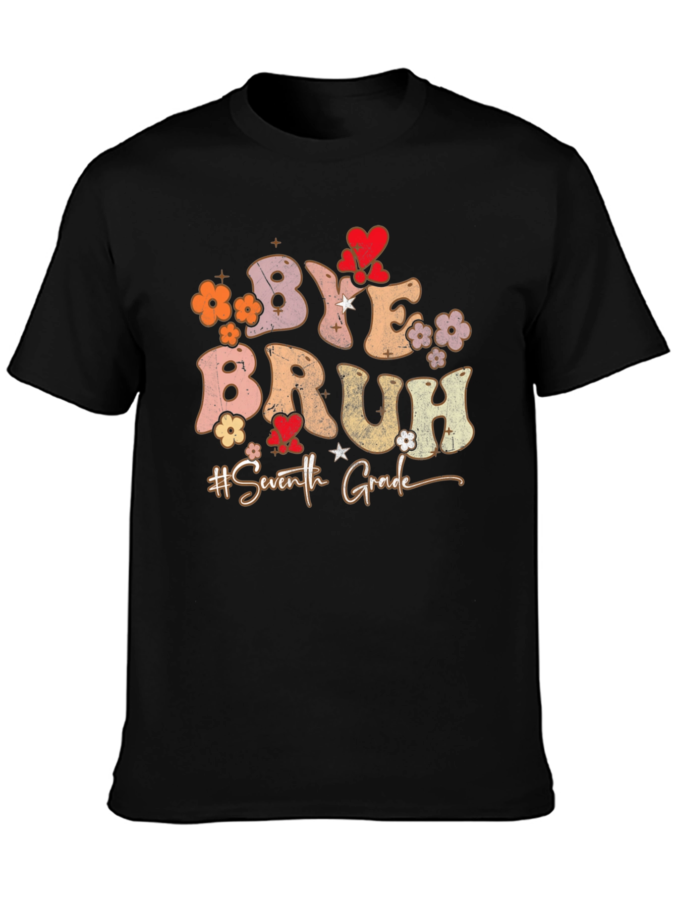Bye Bruh 7th Grade Graduation T-Shirt