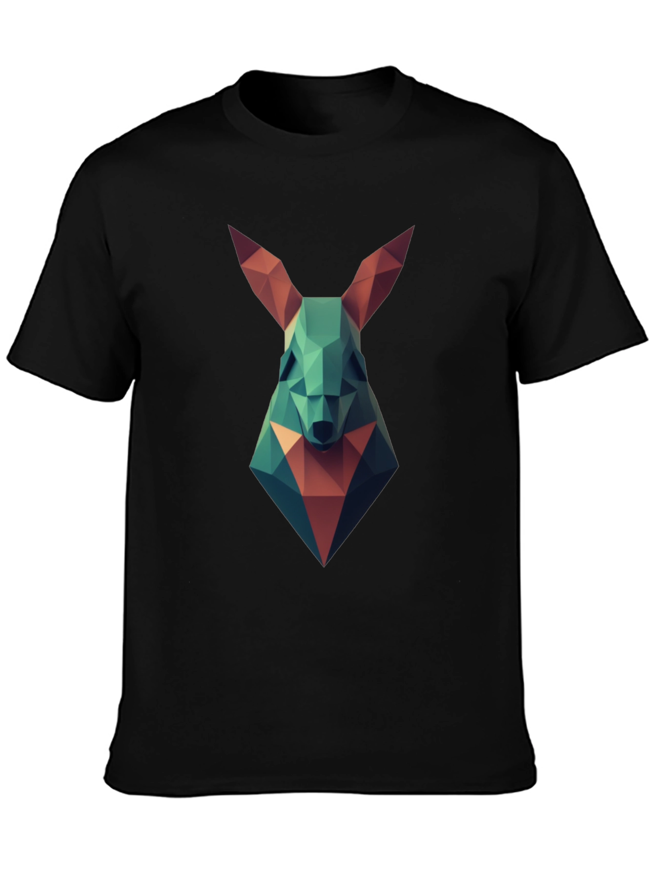 Geometric Rabbit Graphic T-Shirt