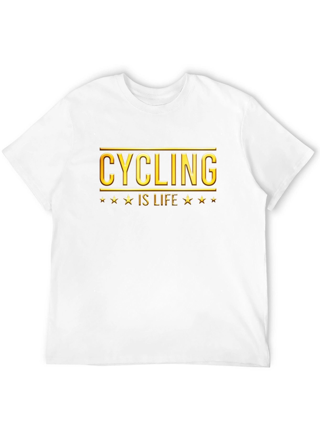 Cycling Is Life Black Graphic Tee