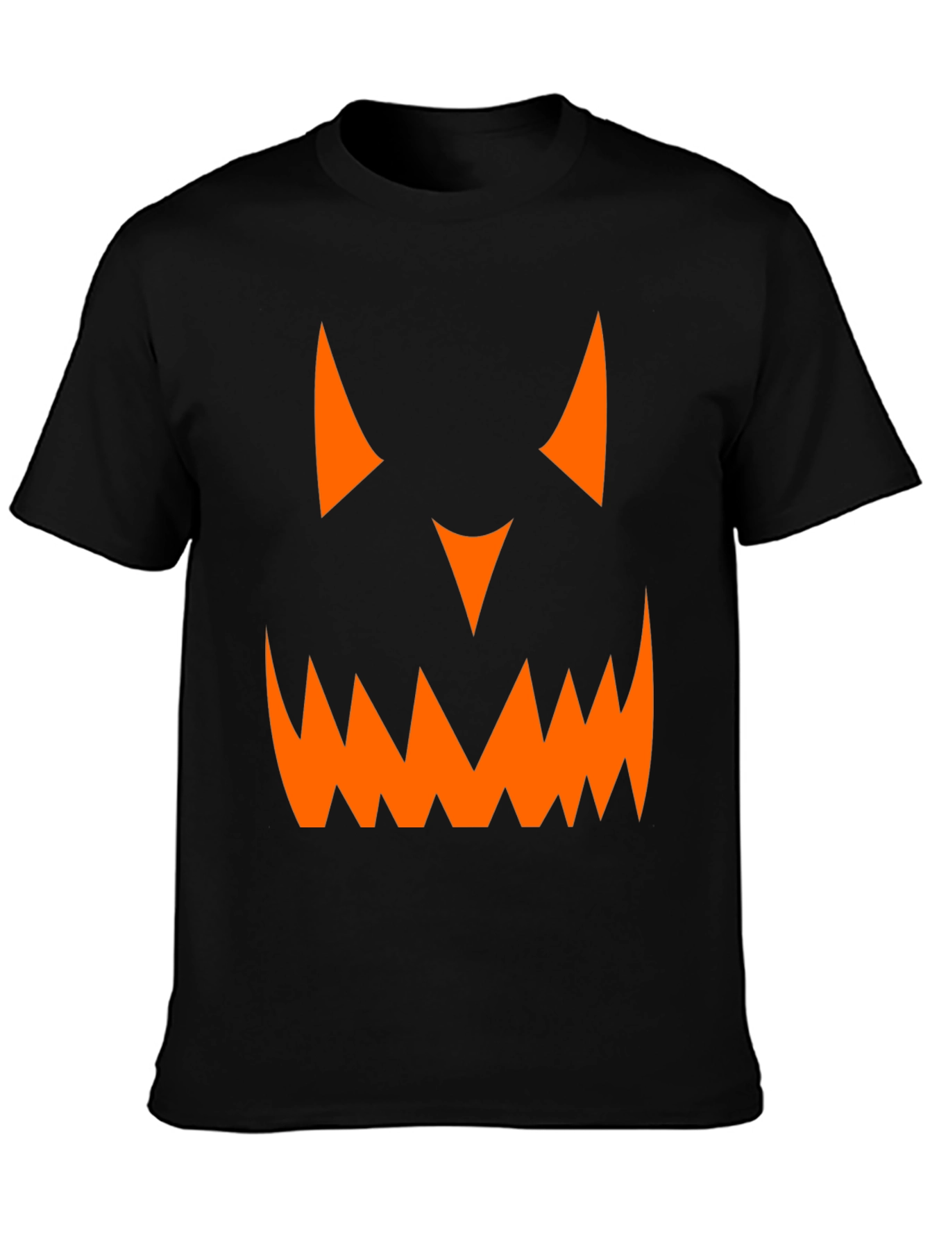 Halloween Pumpkin Face Graphic Tee