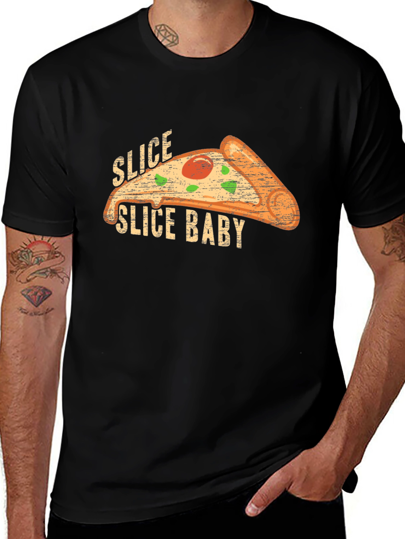 Slice Slice Baby T-Shirt - Pizza Lovers Tee