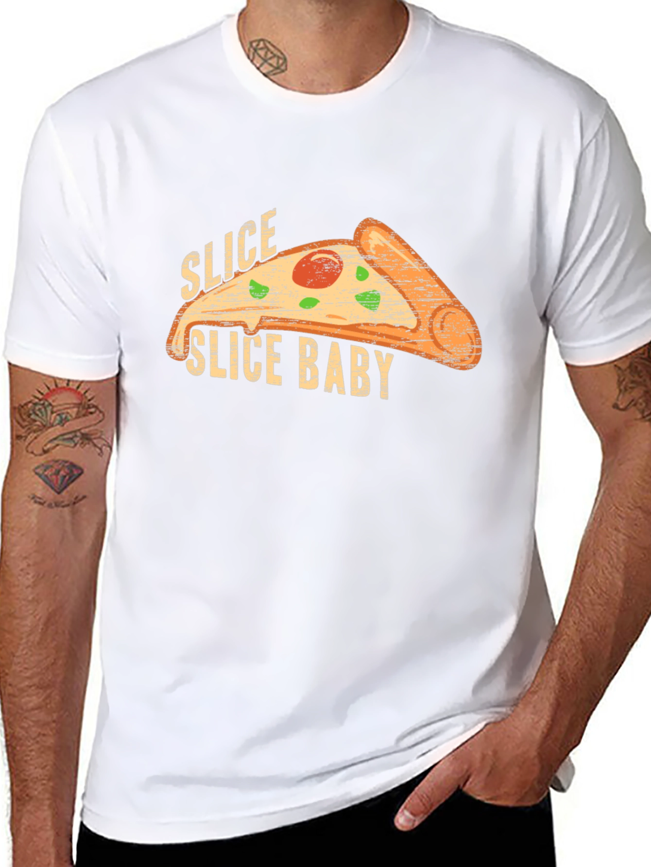 Slice Slice Baby T-Shirt - Pizza Lovers Tee