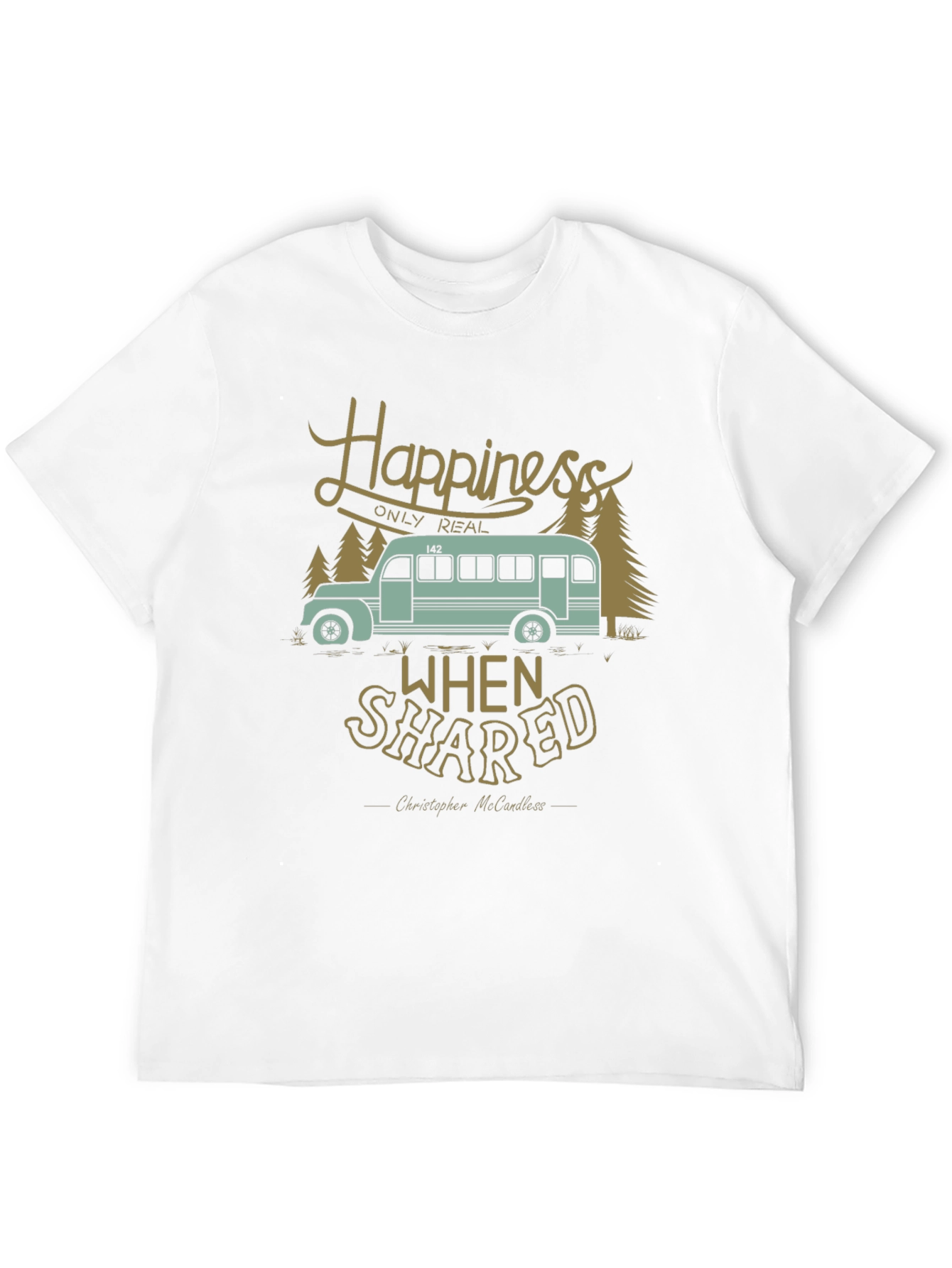 Happiness Shared Tee - Travel Adventure Graphic T-Shirt