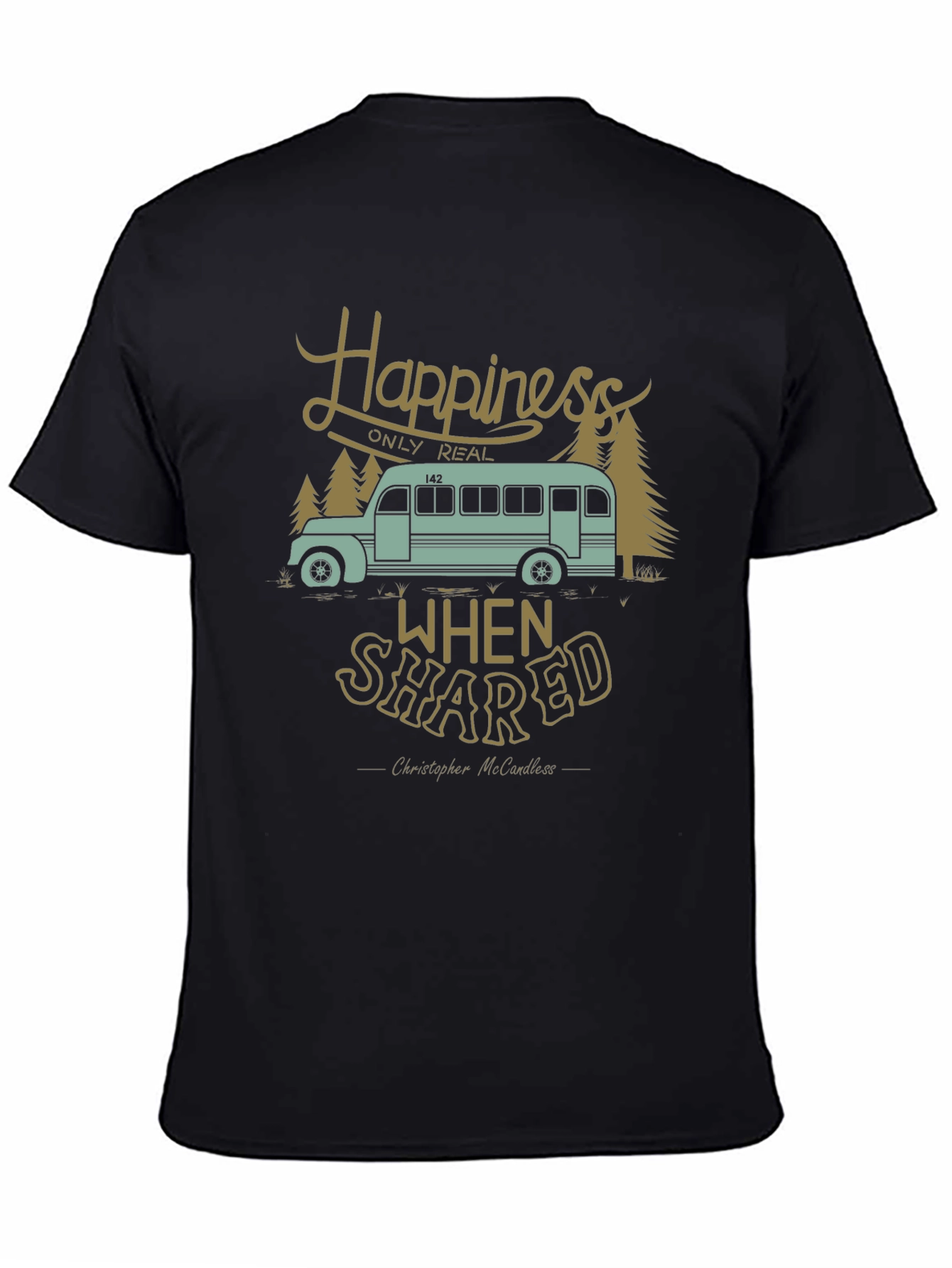 Happiness Shared Tee - Travel Adventure Graphic T-Shirt