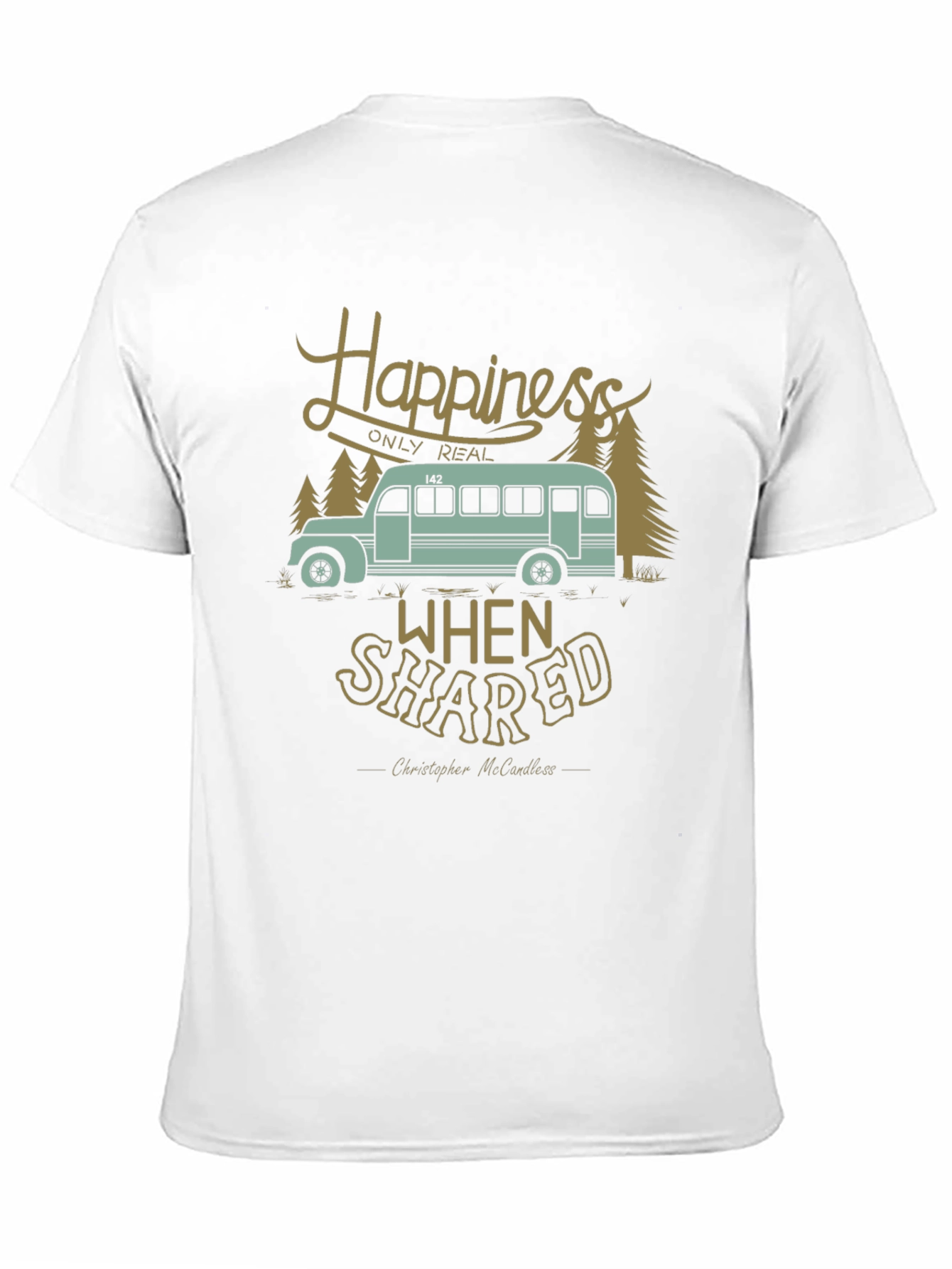 Happiness Shared Tee - Travel Adventure Graphic T-Shirt