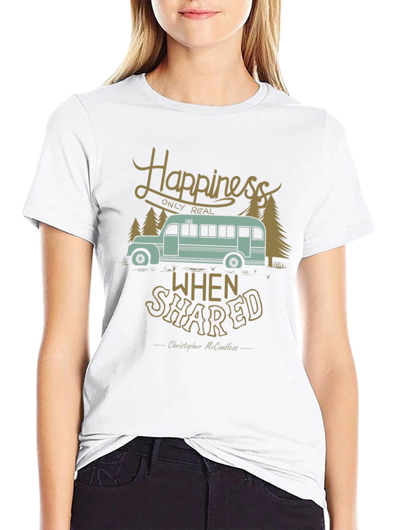 Happiness Shared Tee - Travel Adventure Graphic T-Shirt