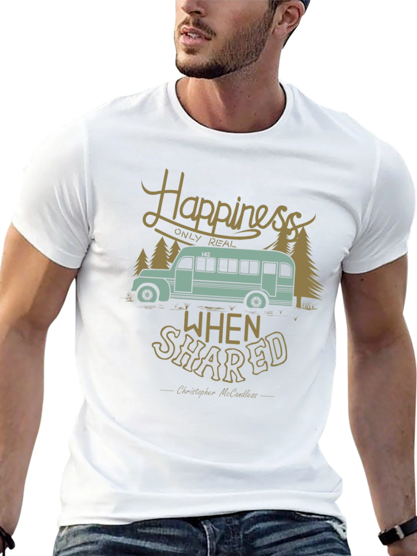 Happiness Shared Tee - Travel Adventure Graphic T-Shirt