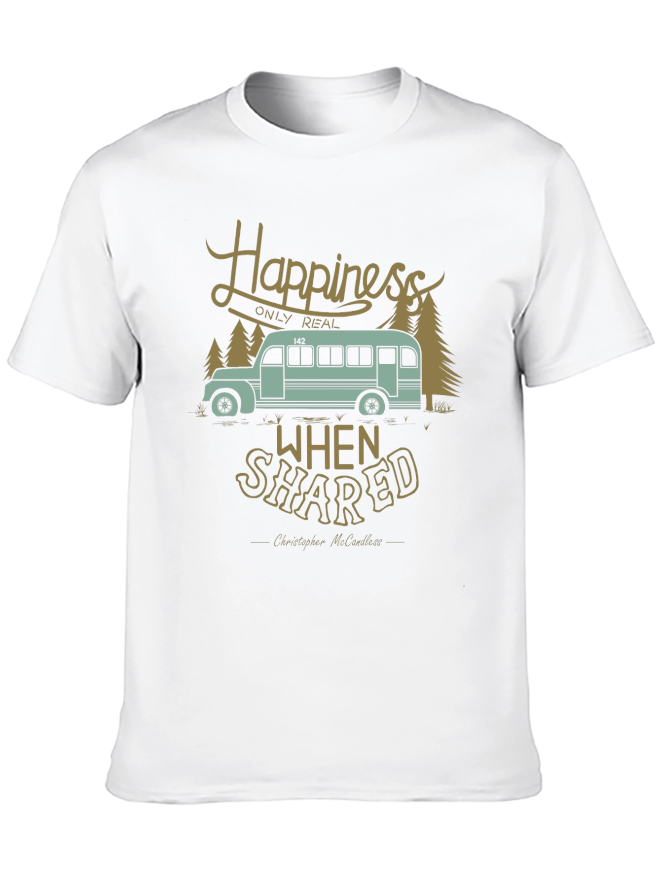 Happiness Shared Tee - Travel Adventure Graphic T-Shirt