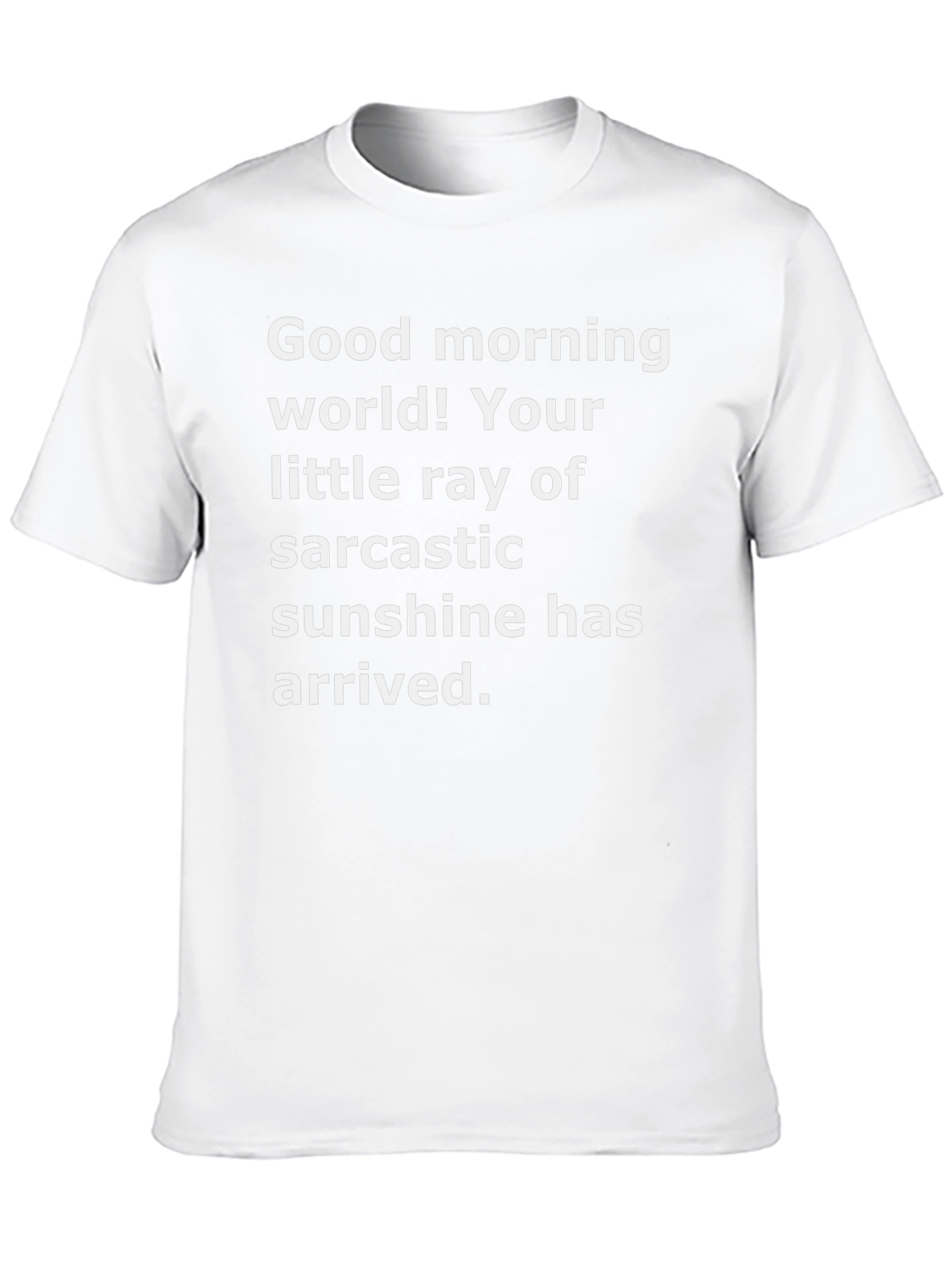 Sarcastic Sunshine Graphic Tee - Black