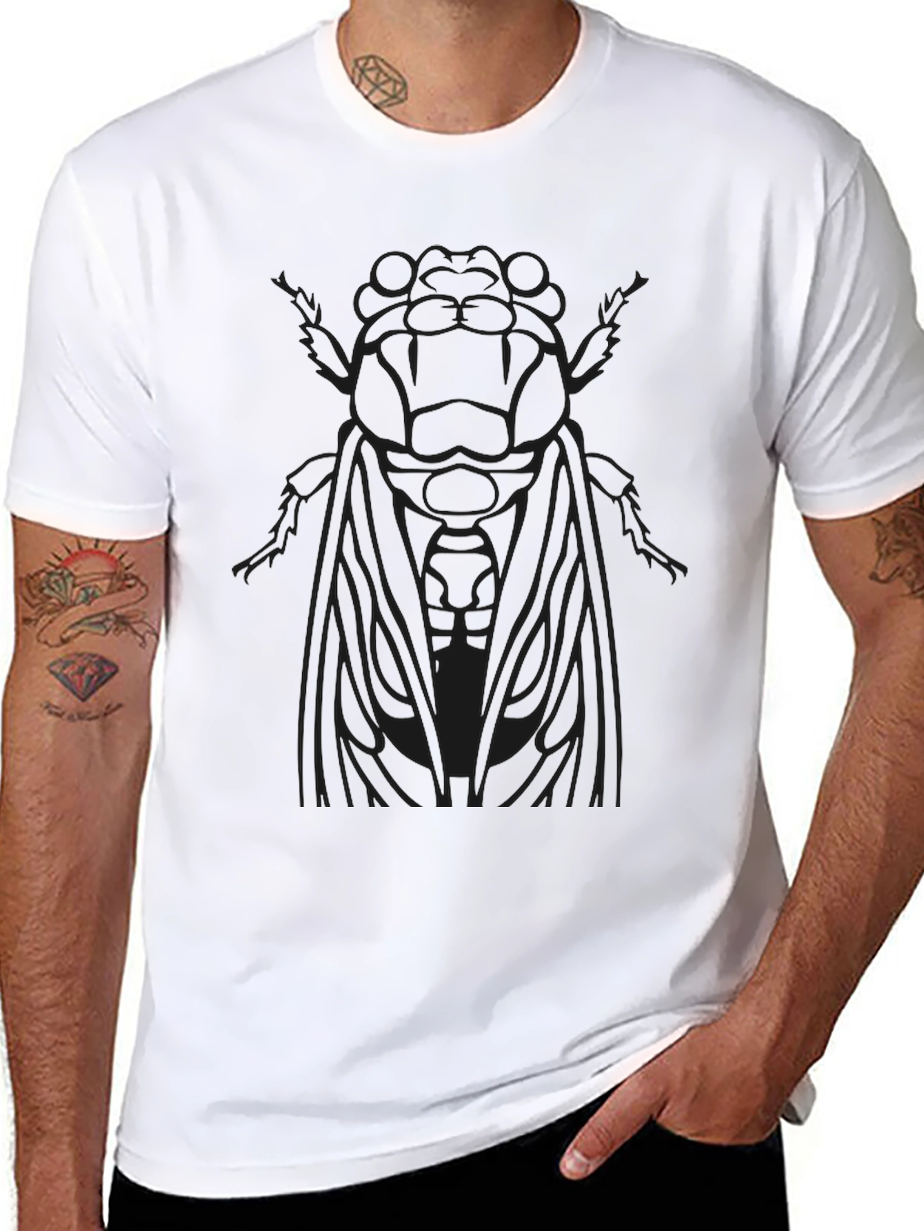 Cicada Graphic Tee - Black