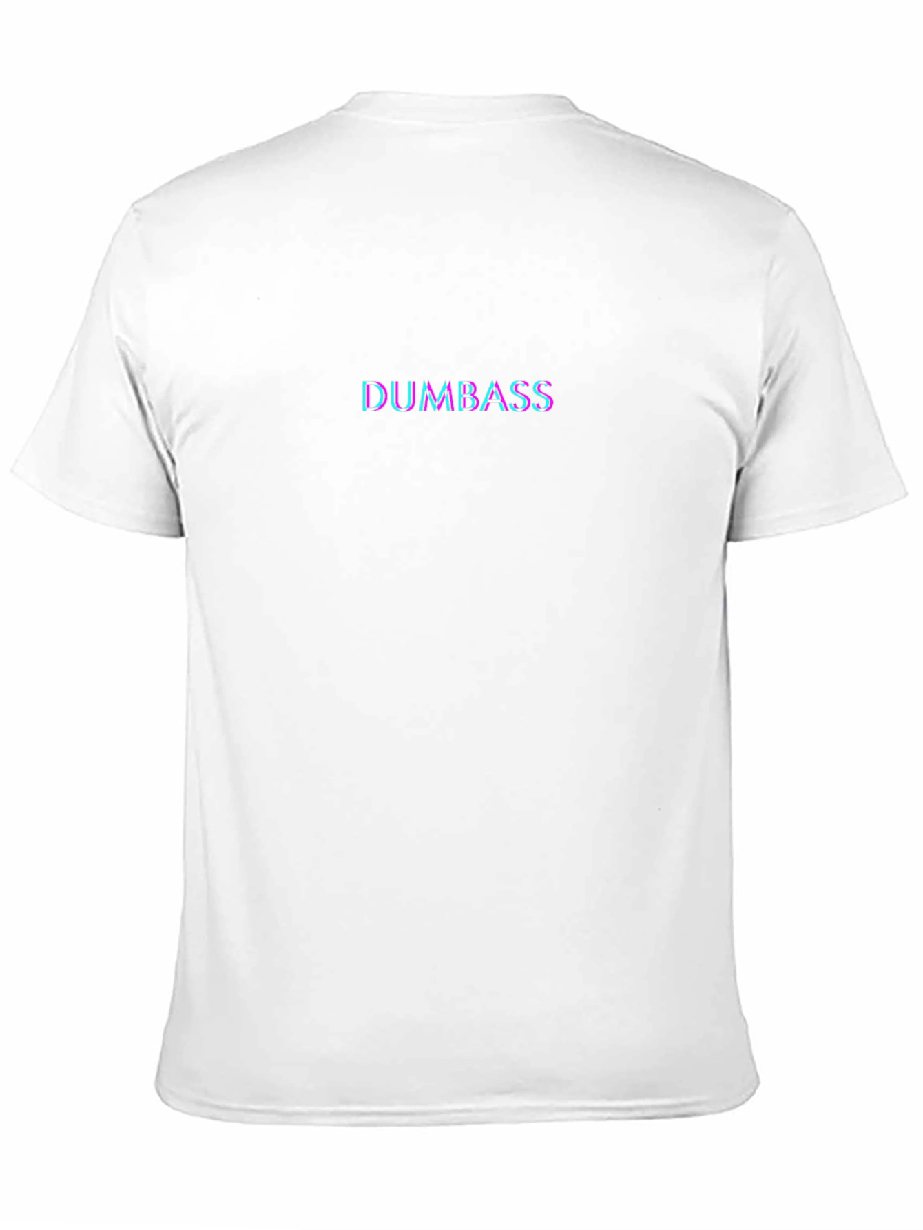 Dumbass Glitch Text Black T-Shirt