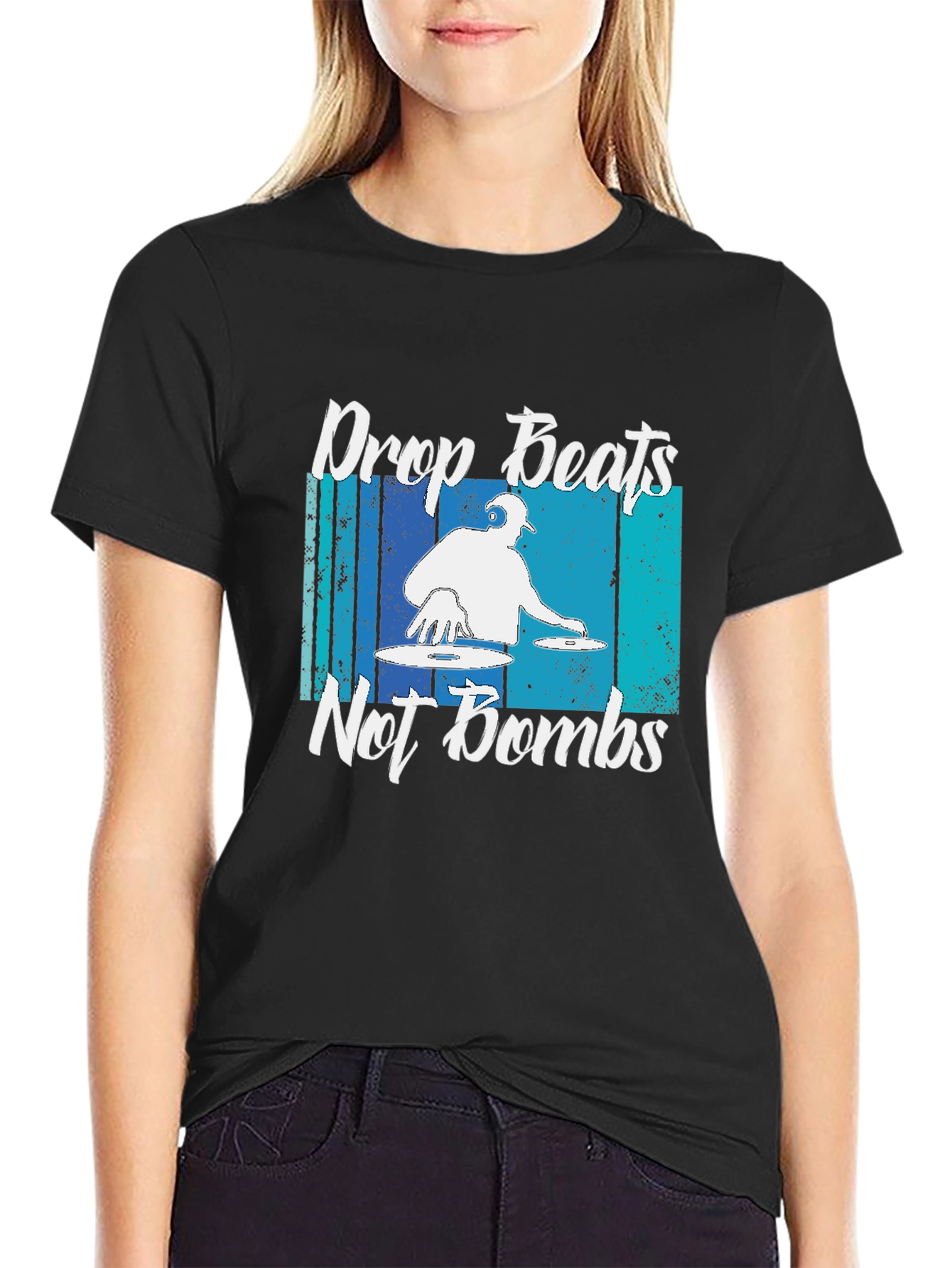 Drop Beats Not Bombs Graphic T-Shirt