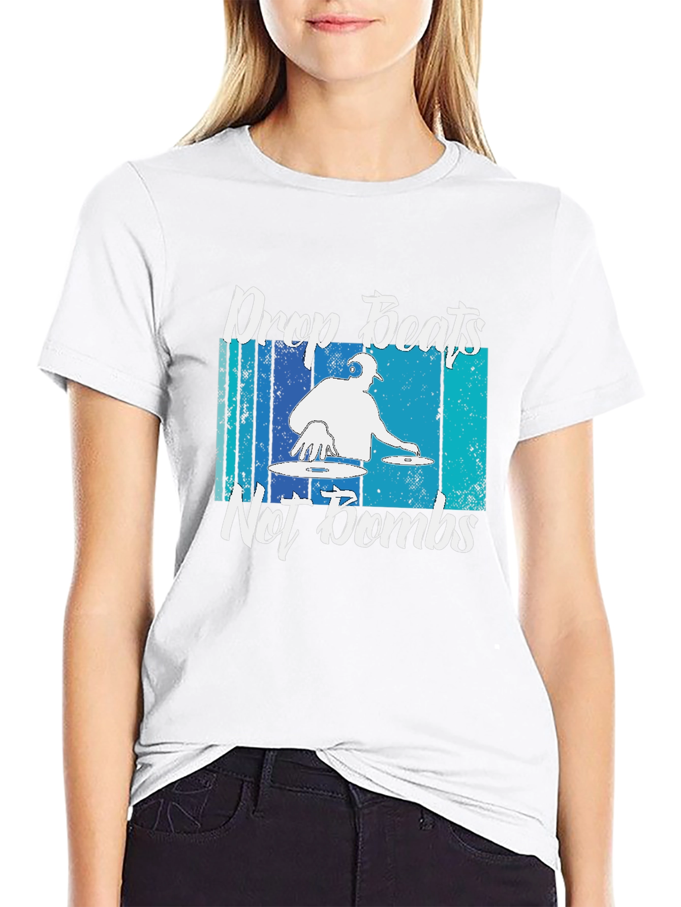 Drop Beats Not Bombs Graphic T-Shirt