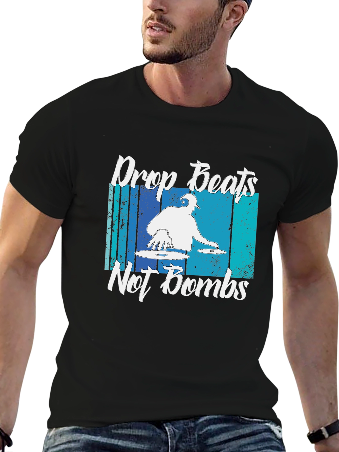 Drop Beats Not Bombs Graphic T-Shirt