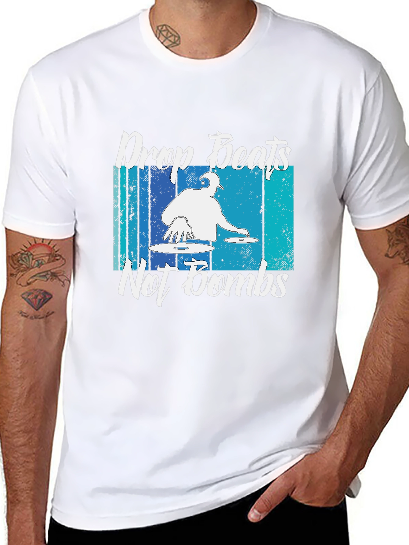 Drop Beats Not Bombs Graphic T-Shirt