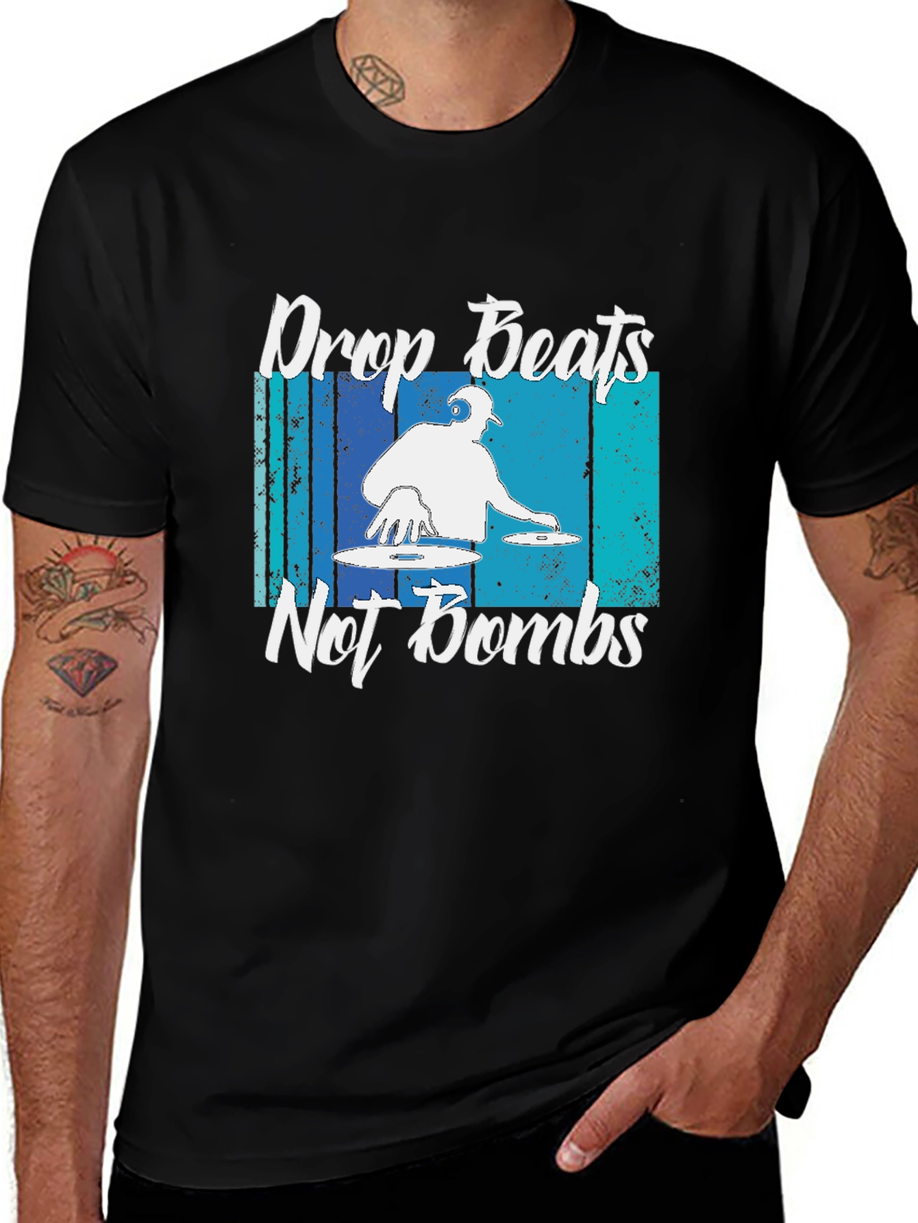 Drop Beats Not Bombs Graphic T-Shirt