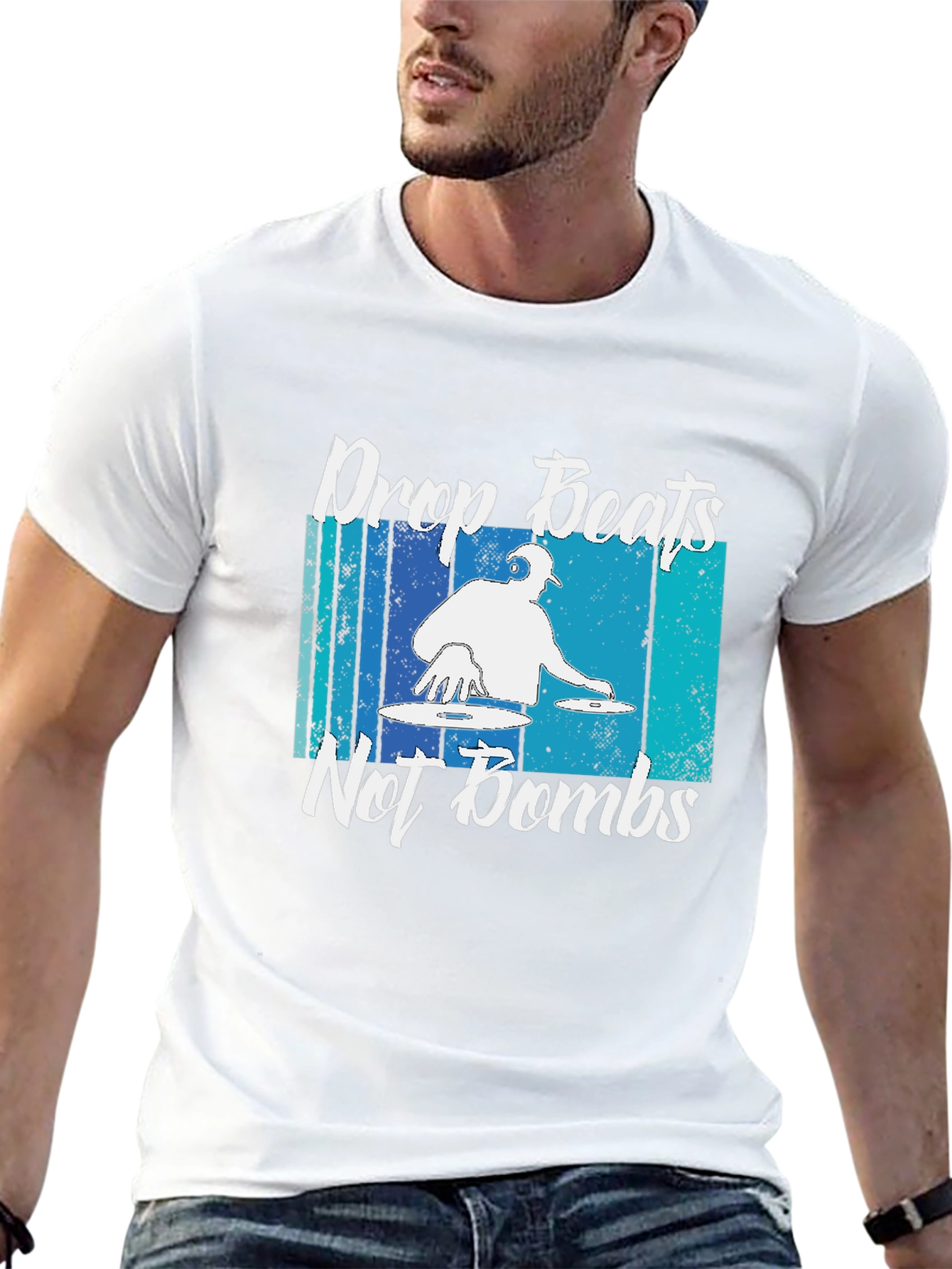 Drop Beats Not Bombs Graphic T-Shirt