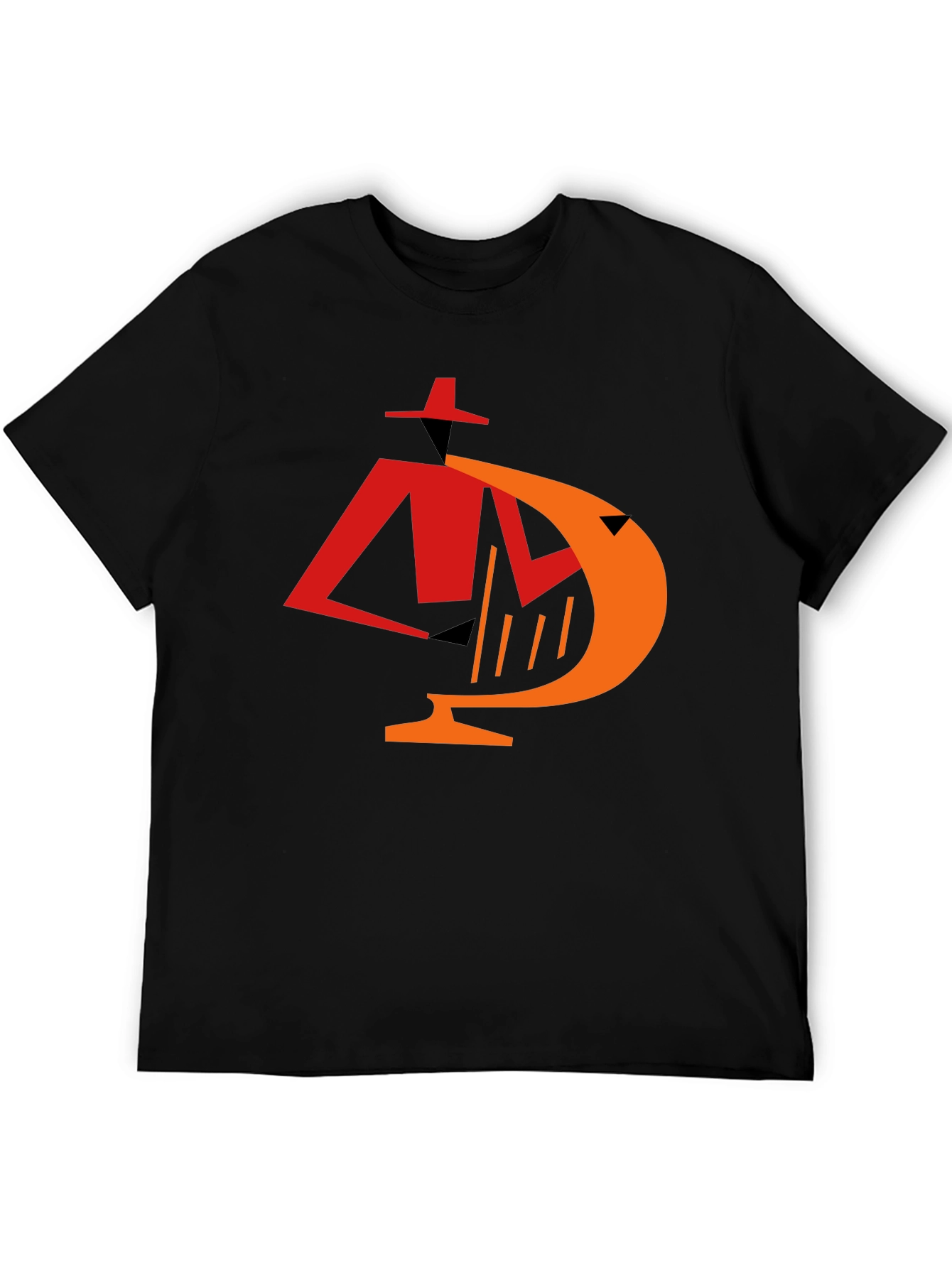 Retro Noir Detective Graphic Tee - Black