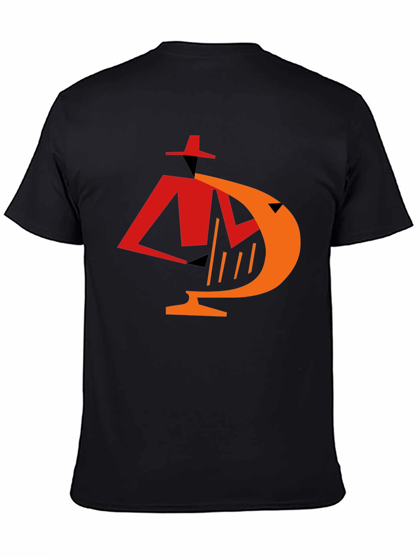 Retro Noir Detective Graphic Tee - Black