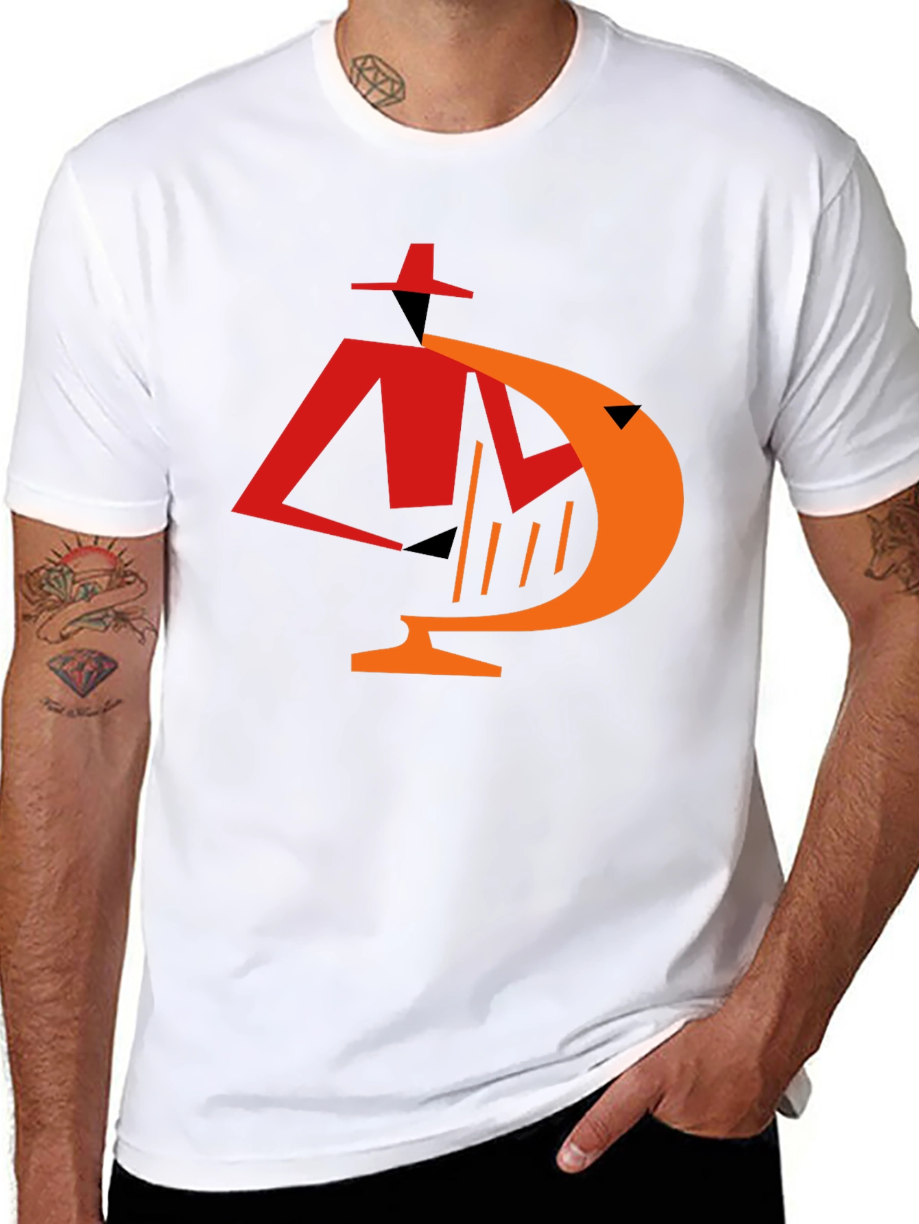 Retro Noir Detective Graphic Tee - Black