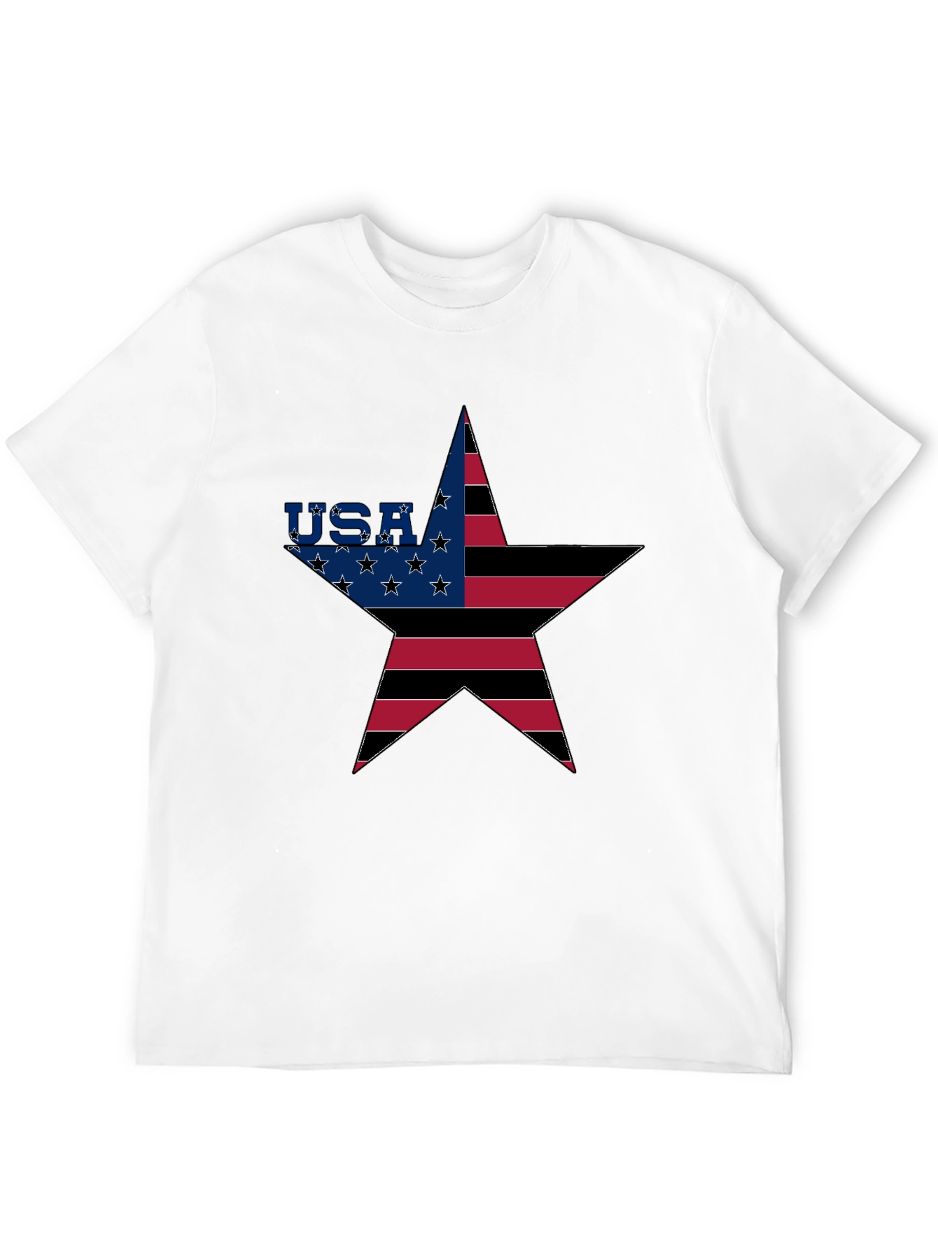 USA Star Flag Graphic T-Shirt