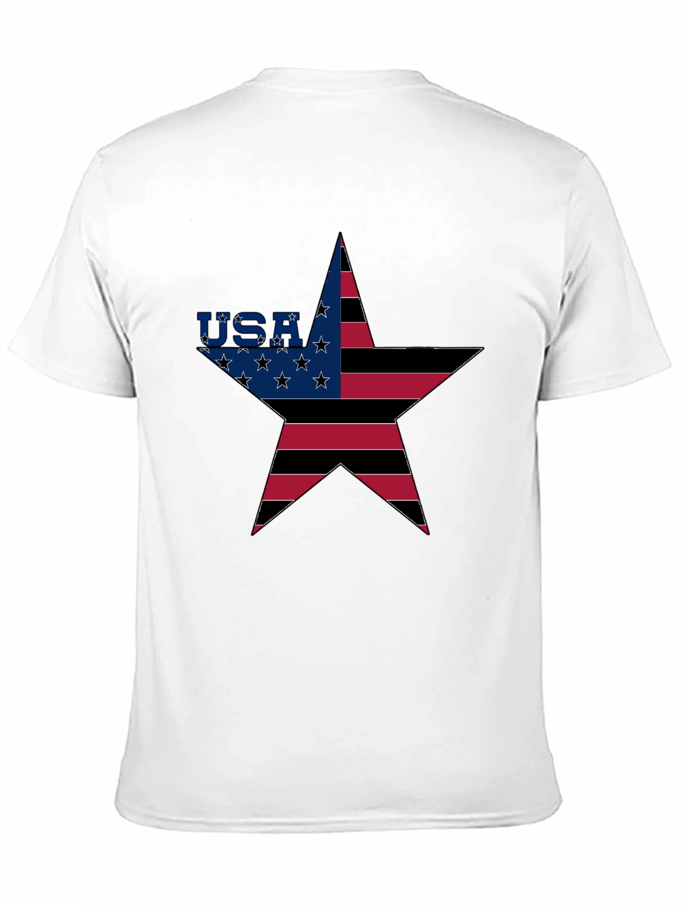USA Star Flag Graphic T-Shirt