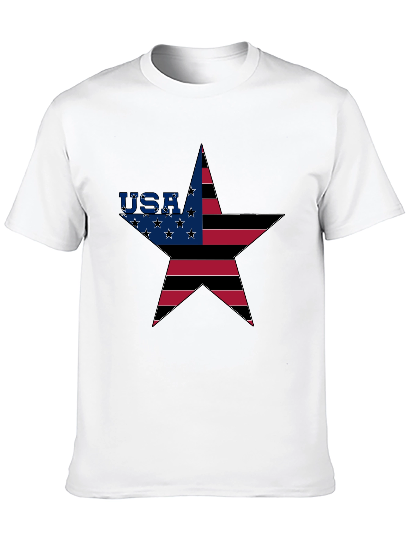 USA Star Flag Graphic T-Shirt