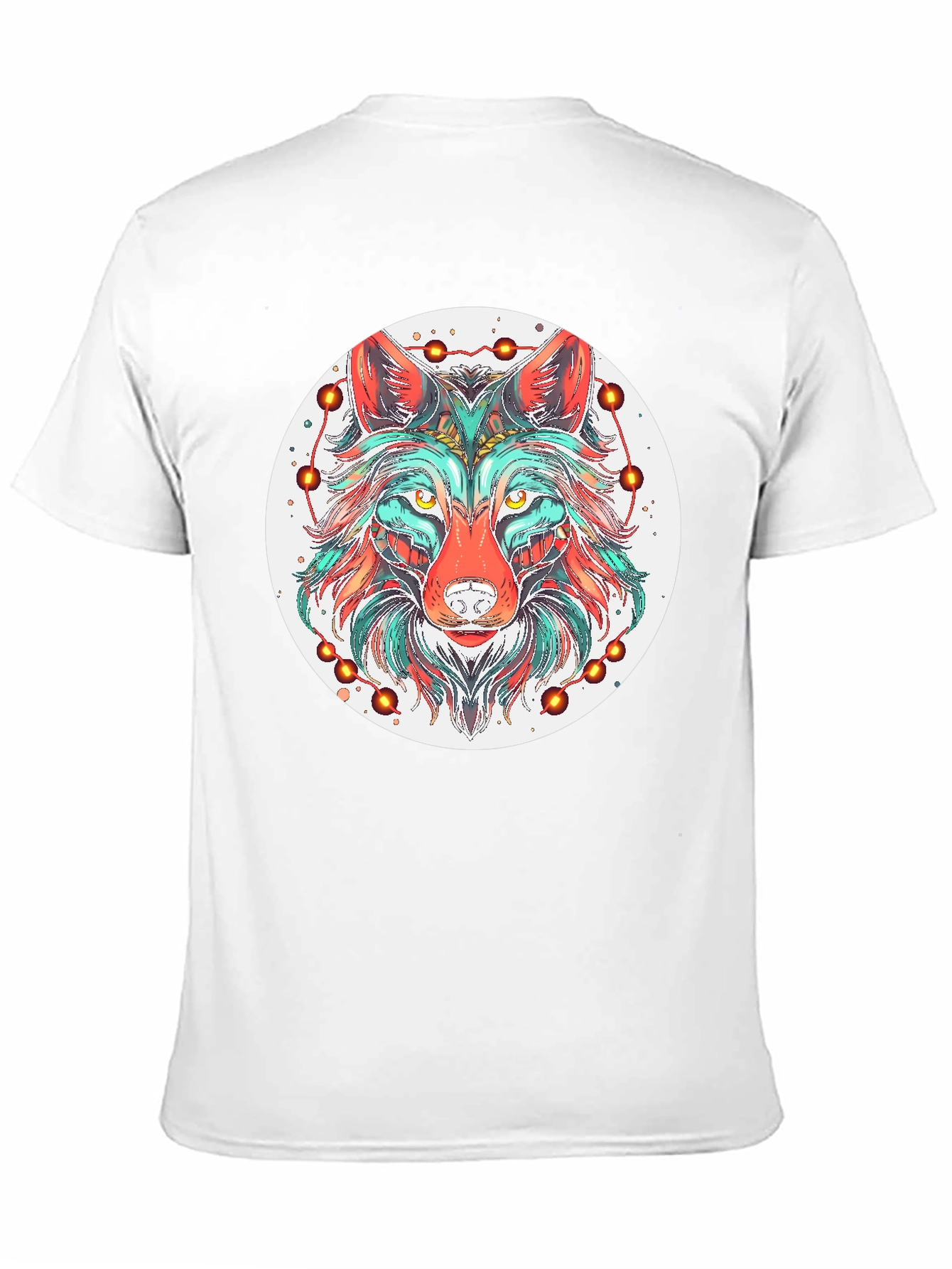Wolf Mandala Graphic Tee - Stylish Black T-Shirt