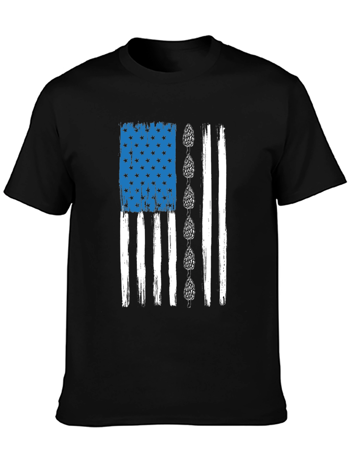 Mushroom American Flag Graphic Tee