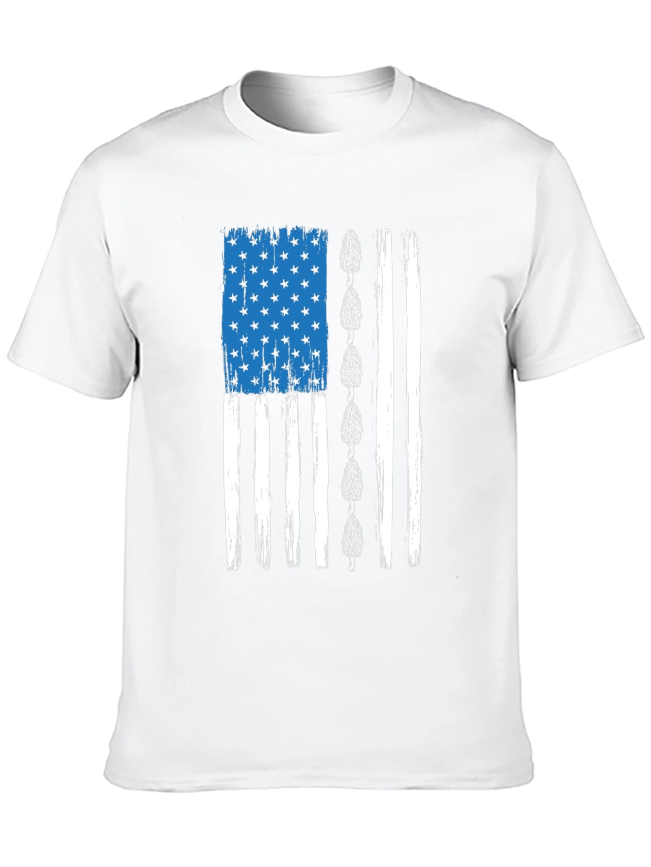 Mushroom American Flag Graphic Tee