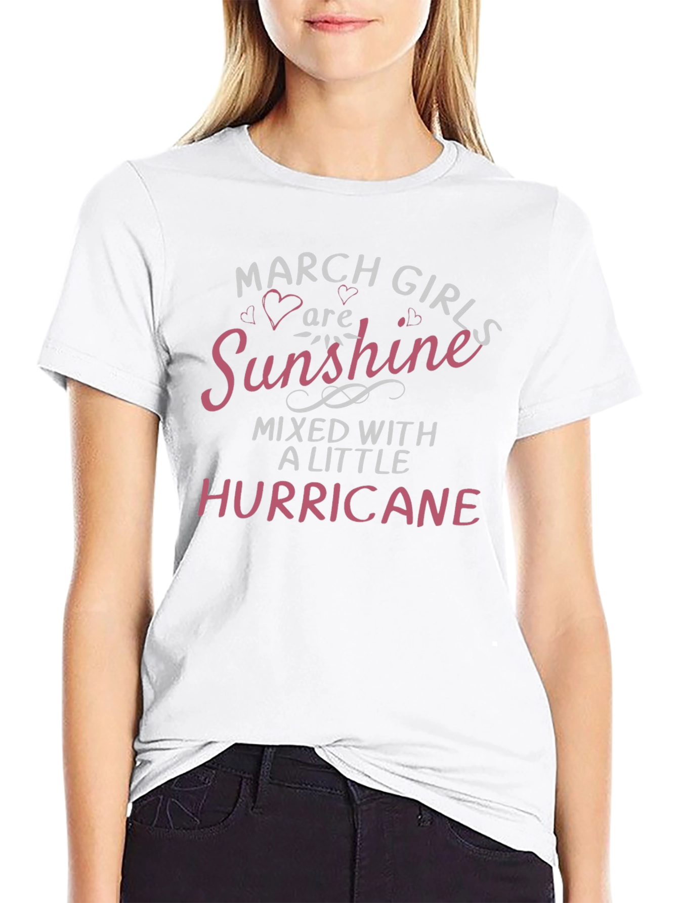 March Girls Sunshine Hurricane Black T-Shirt