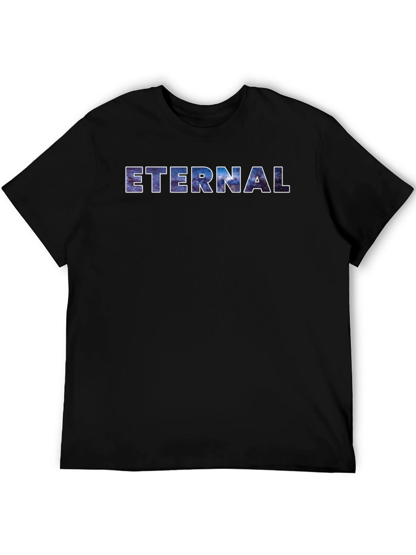 Eternal Galaxy Graphic Black T-Shirt