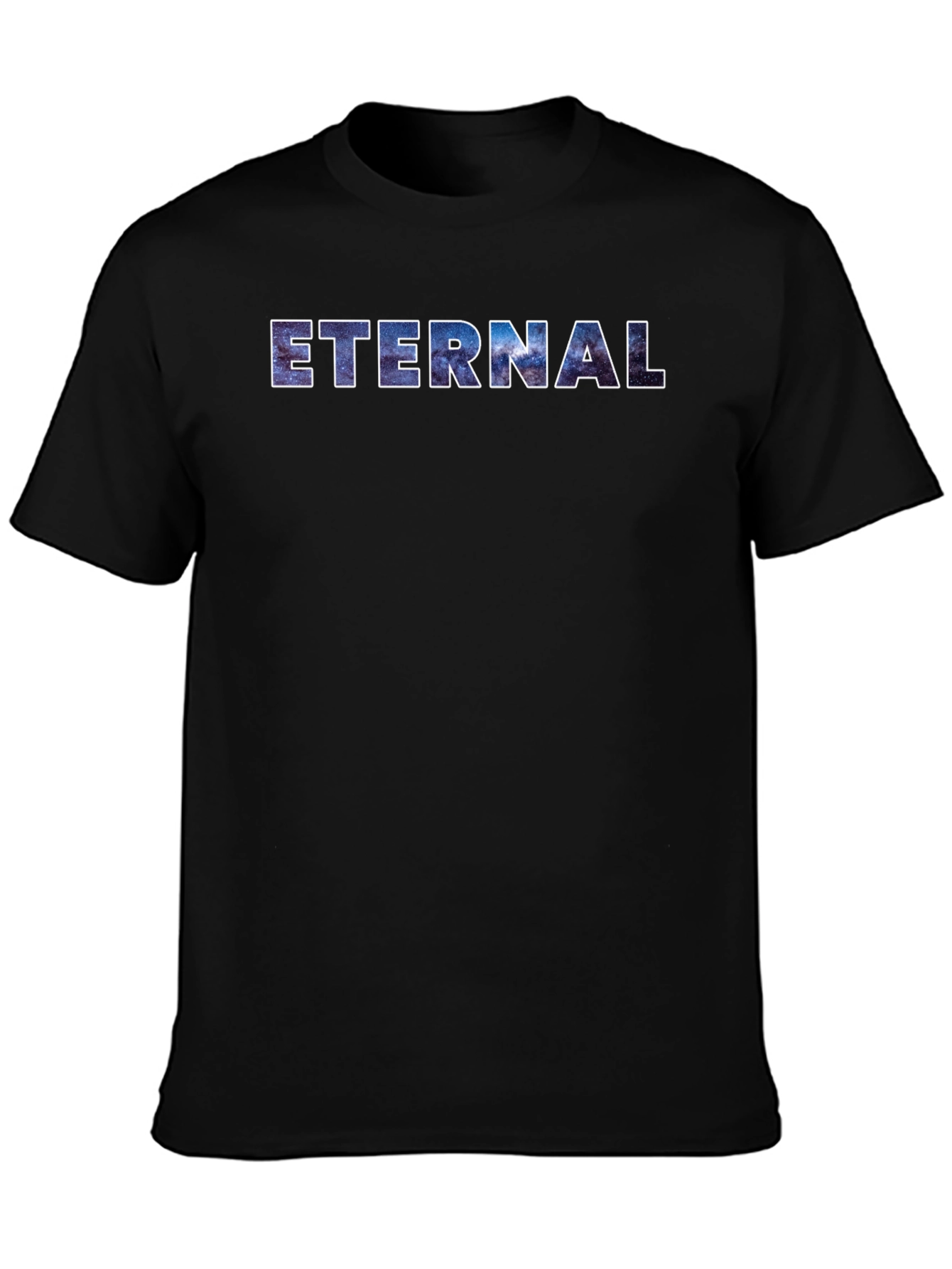 Eternal Galaxy Graphic Black T-Shirt
