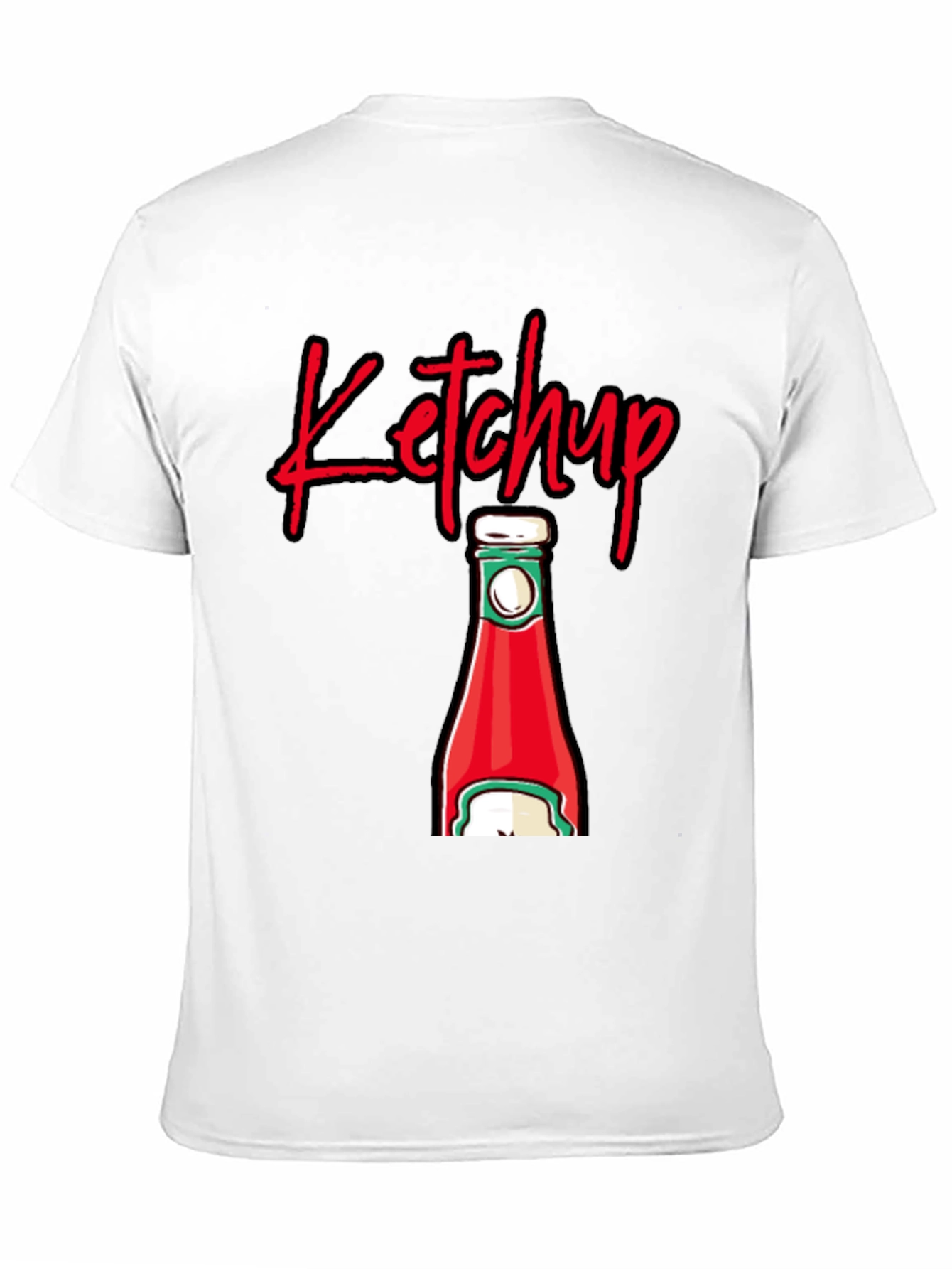 Ketchup Bottle Graphic T-Shirt - Black