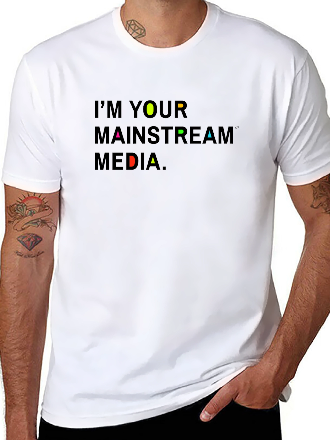 Im Your Mainstream Media Graphic Tee - Black