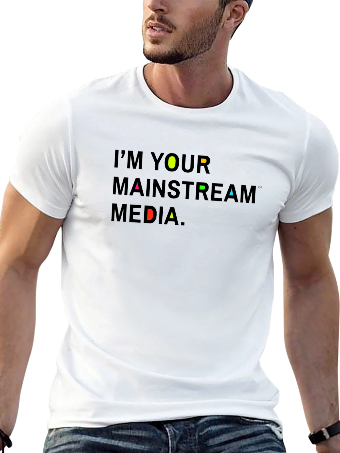 Im Your Mainstream Media Graphic Tee - Black