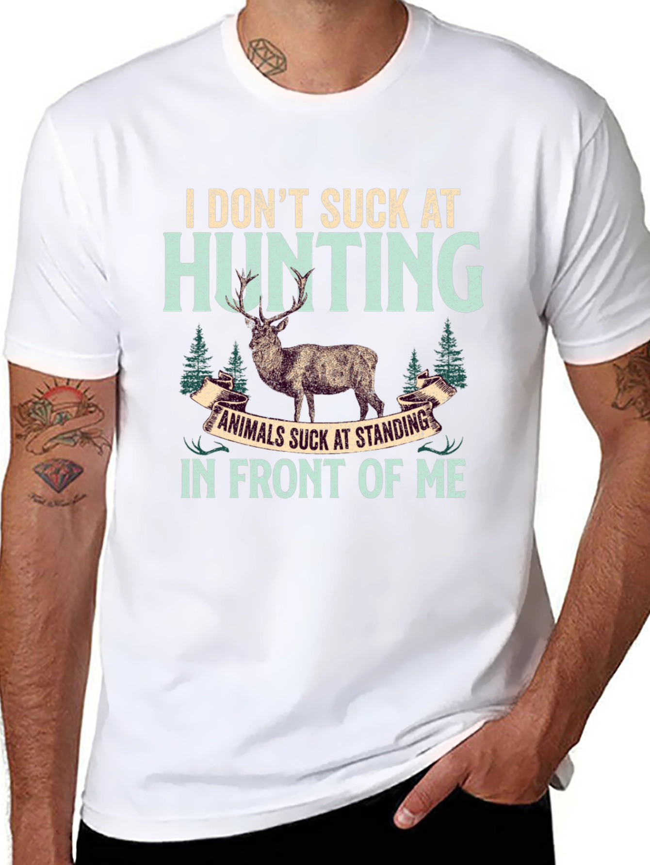 Hunting T-Shirt: I Dont Suck At Hunting