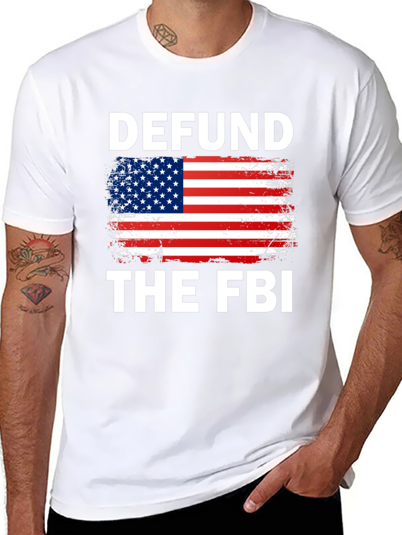 Defund the FBI Tee - Patriotic Graphic T-Shirt