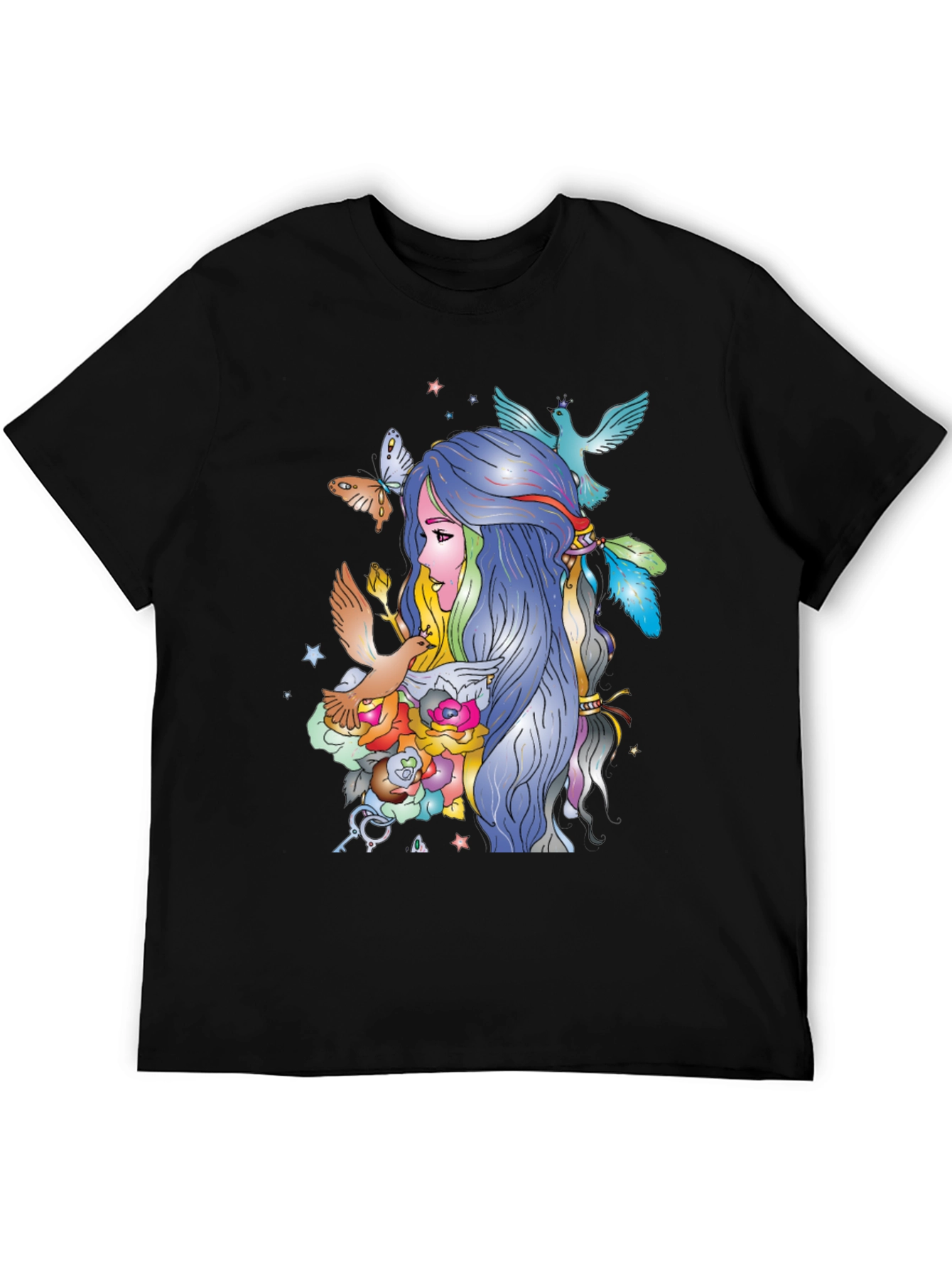 Artistic Womens Graphic Print T-Shirt