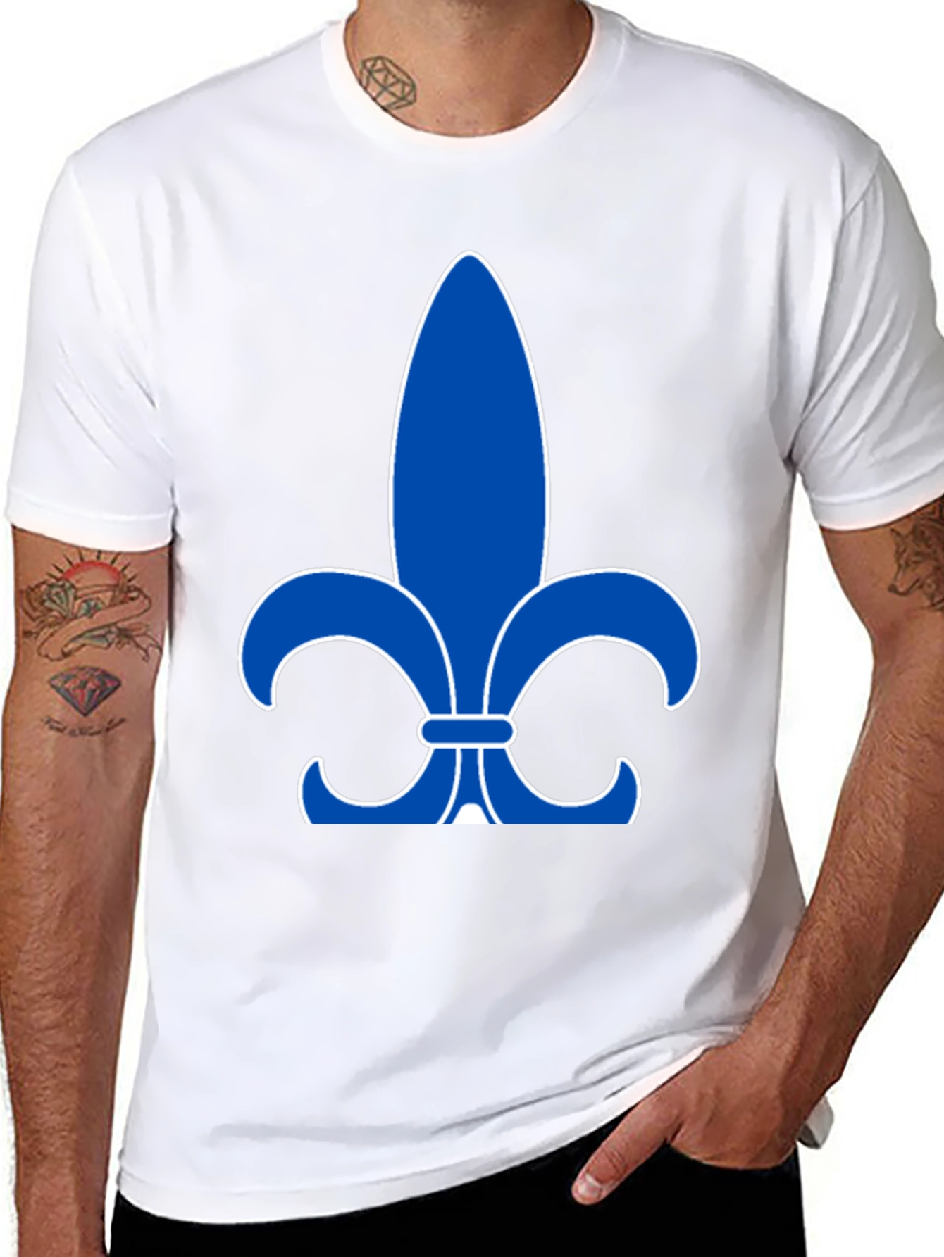 Fleur-de-Lis Graphic Black T-Shirt