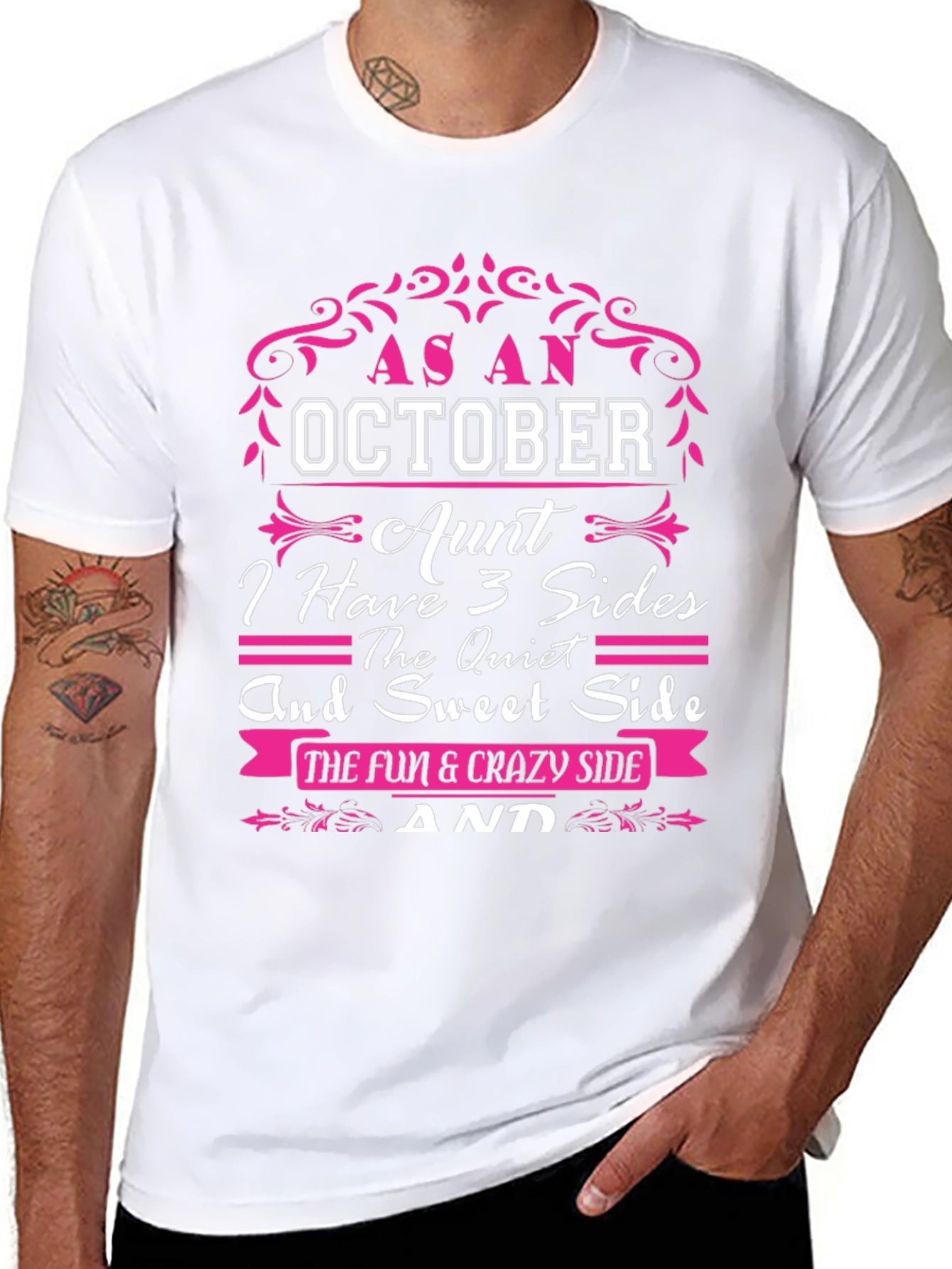 October Aunt T-Shirt: 3 Sides