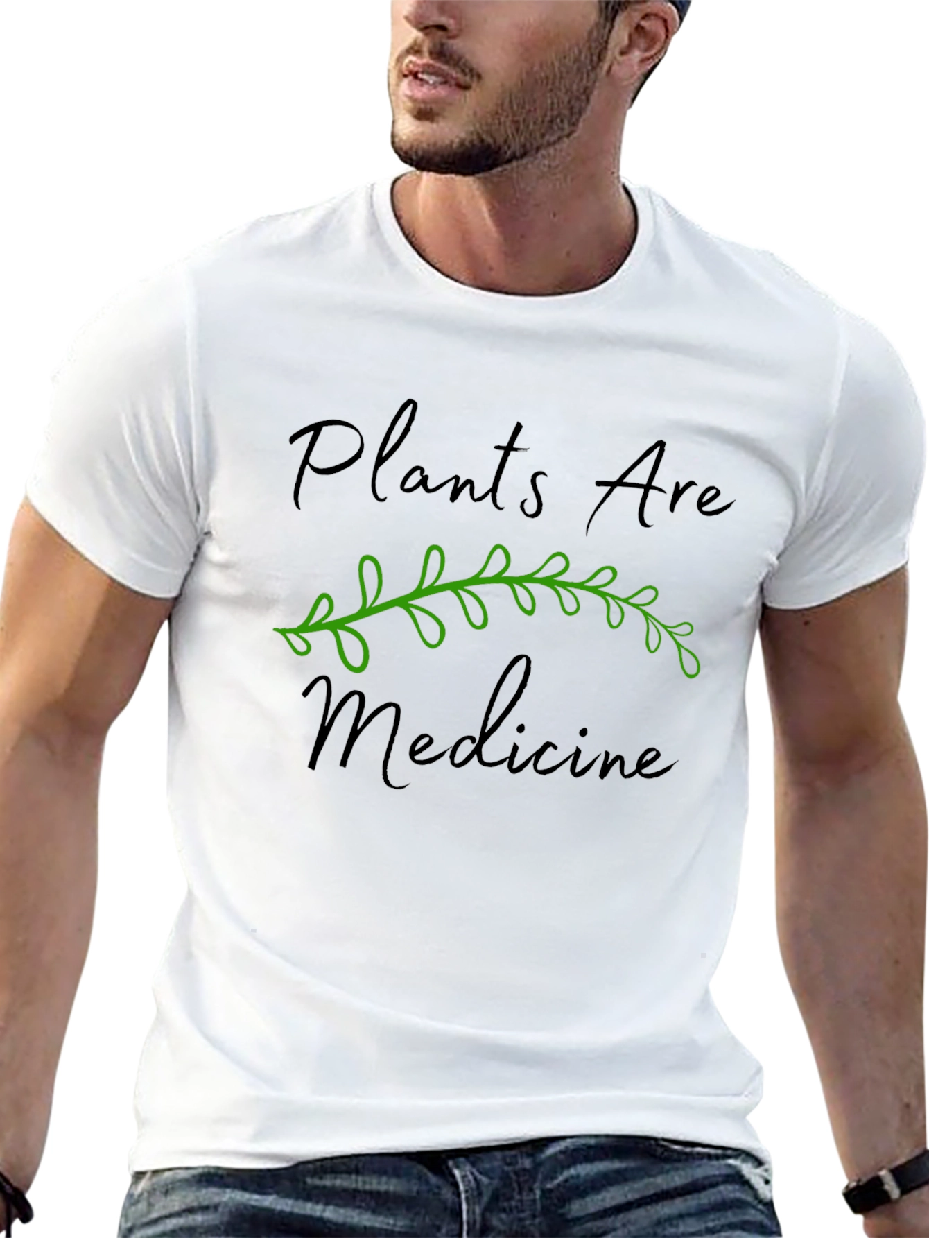 Plants are Medicine Graphic Tee - Black Unisex T-Shirt
