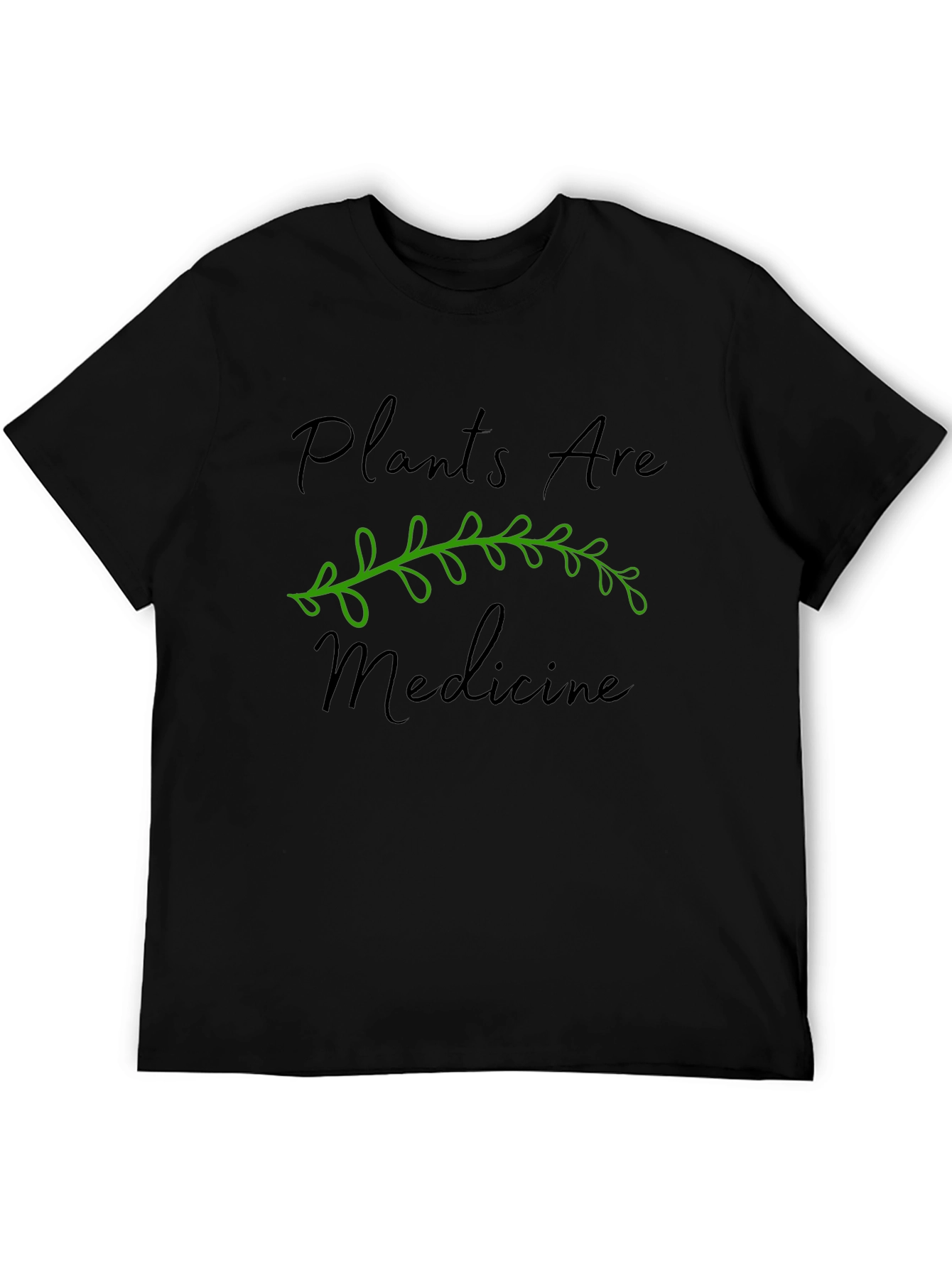 Plants are Medicine Graphic Tee - Black Unisex T-Shirt